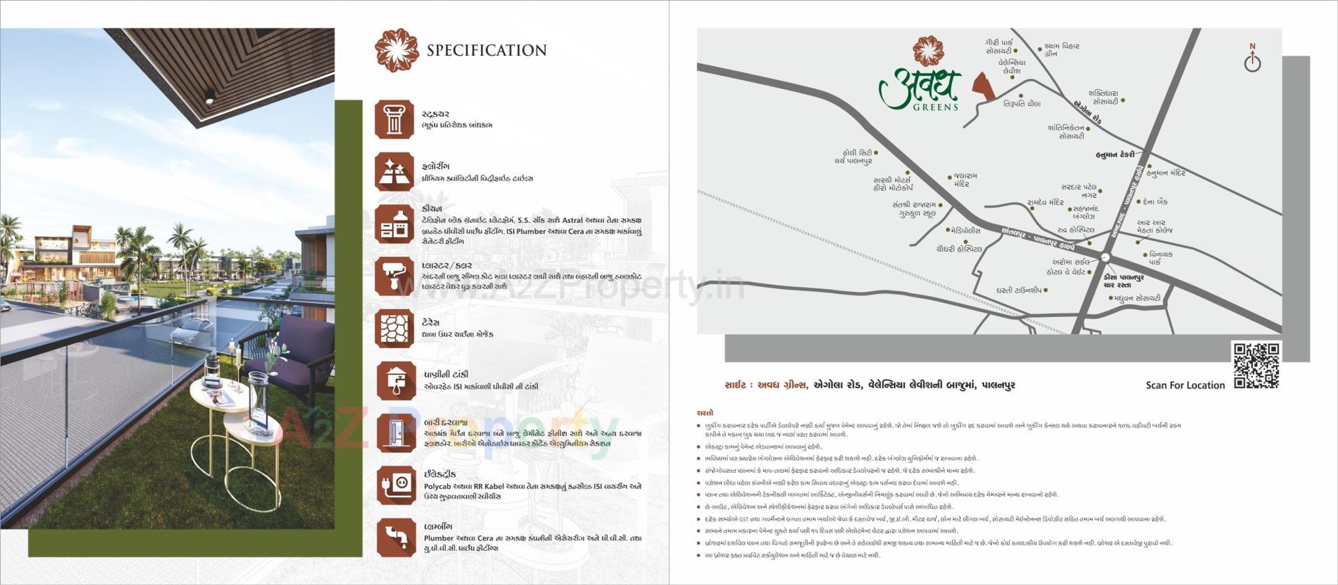  of real estate project Avadh Greens located at Palanpur, Banaskantha, Gujarat