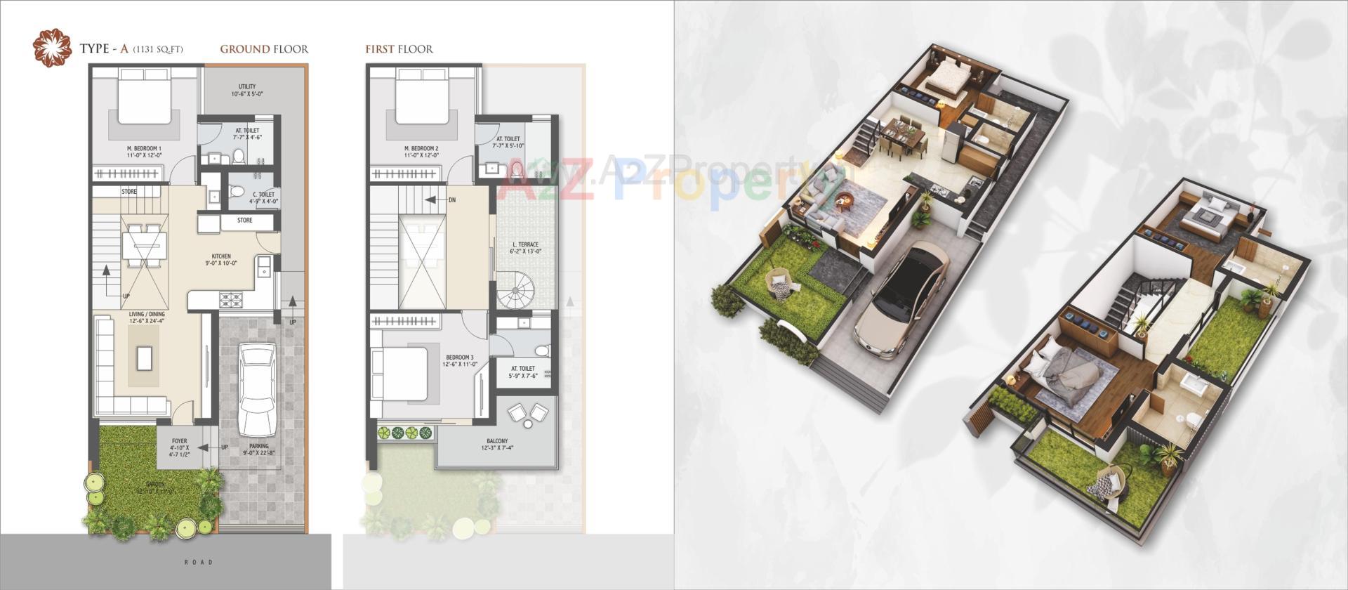 Layout of real estate project Avadh Greens located at Palanpur, Banaskantha, Gujarat