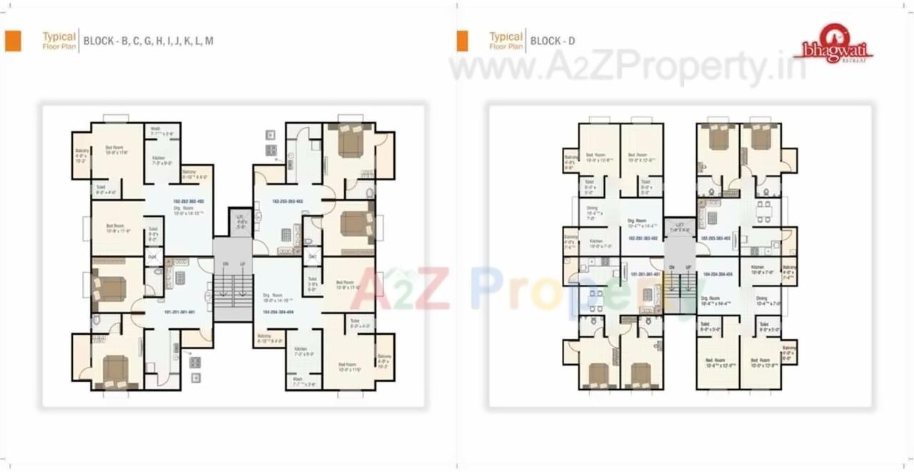 Layout of real estate project Bhagwati Retreat located at Ambaji, Banaskantha, Gujarat