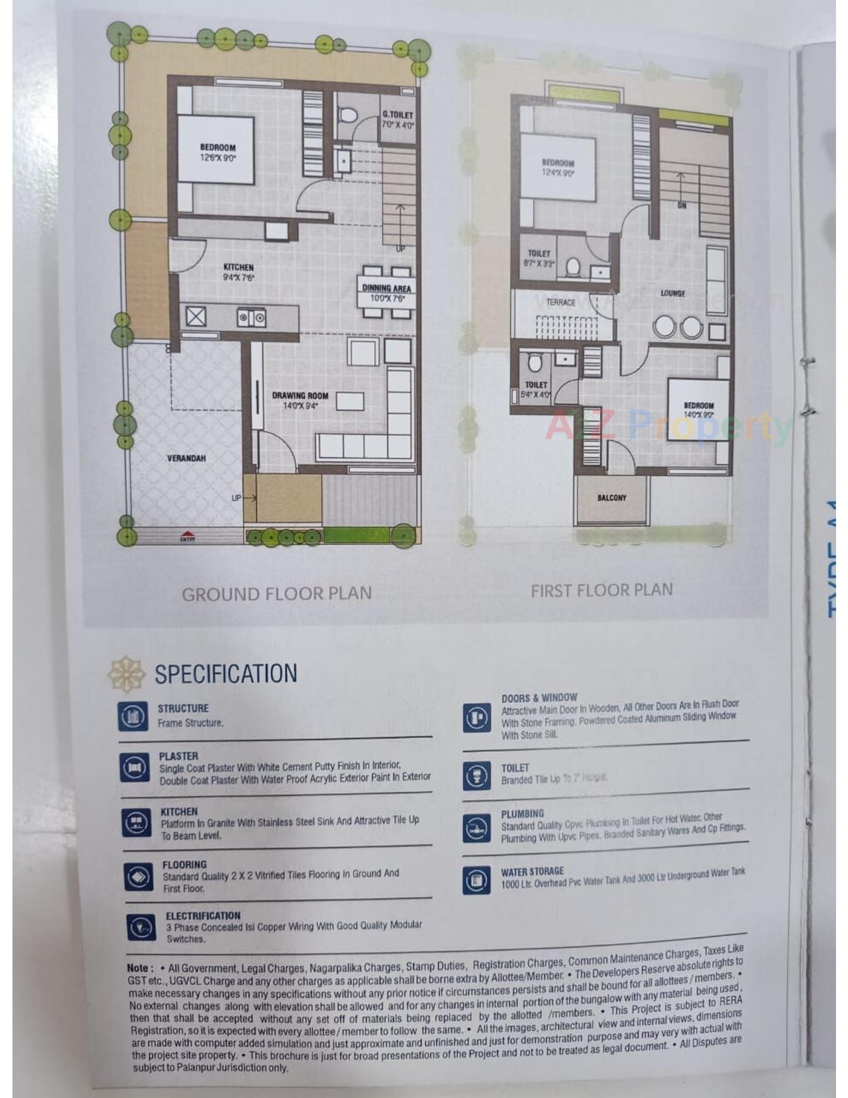 Layout of real estate project Bhoomi Darshan located at Banaskantha, Banaskantha, Gujarat