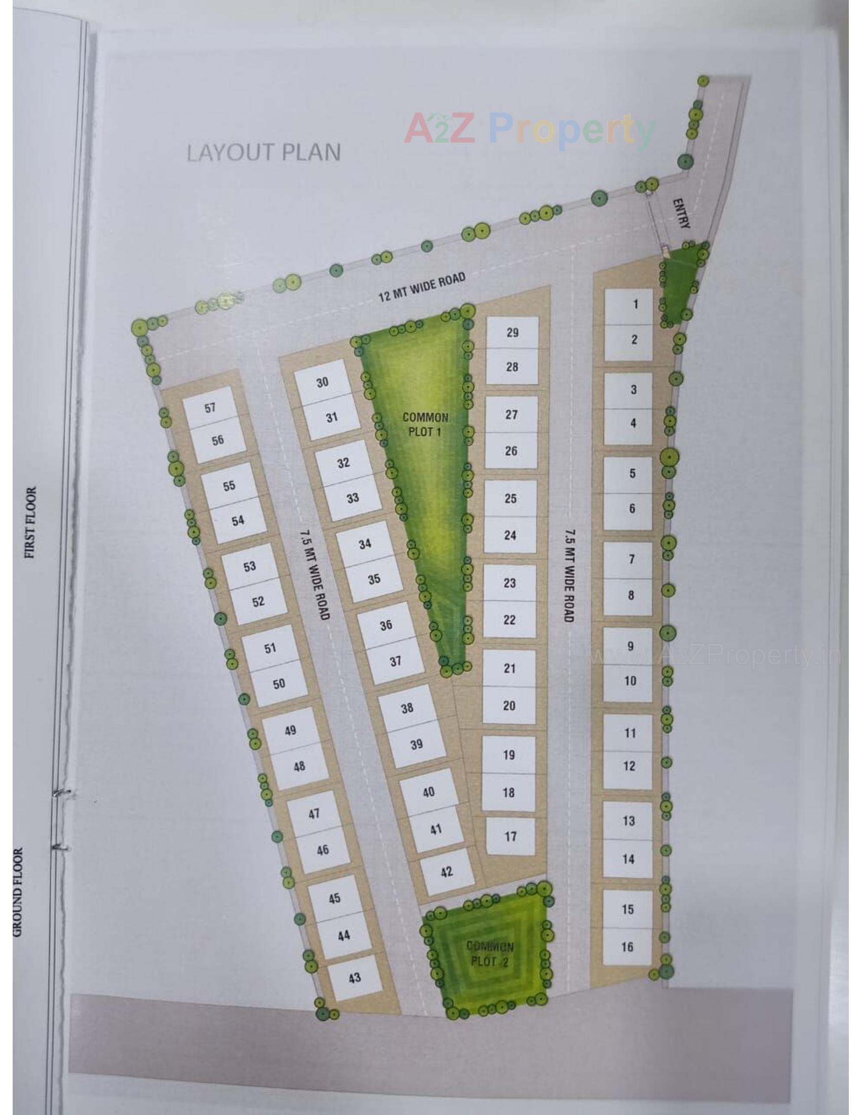 Layout of real estate project Bhoomi Darshan located at Banaskantha, Banaskantha, Gujarat