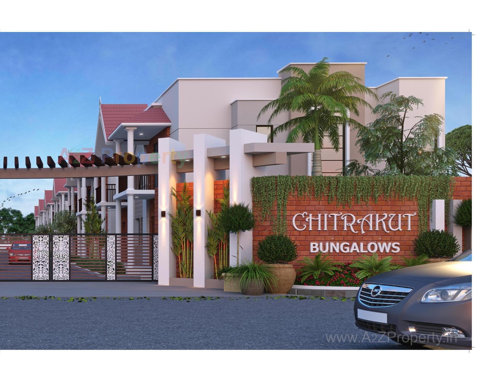 3D Elevation of real estate project Chitrakut Bungalows located at Banaskantha, Banaskantha, Gujarat