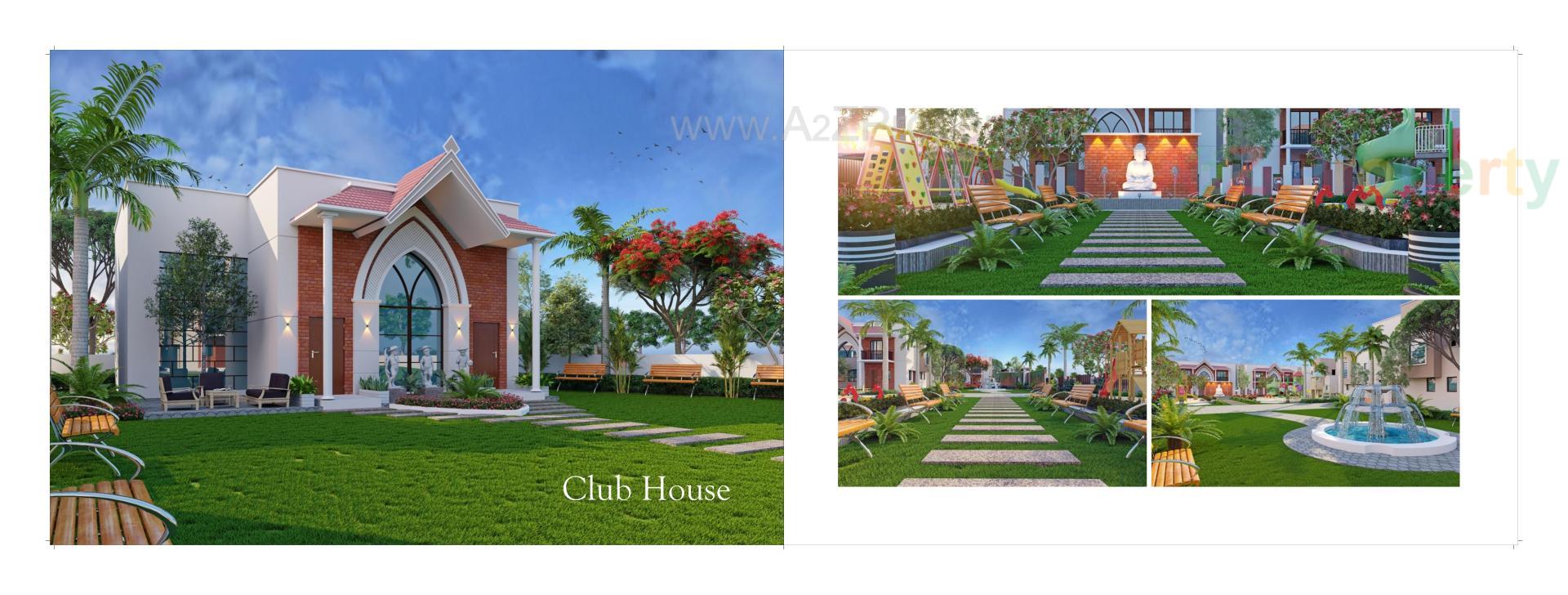 3D Elevation of real estate project Chitrakut Bungalows located at Banaskantha, Banaskantha, Gujarat