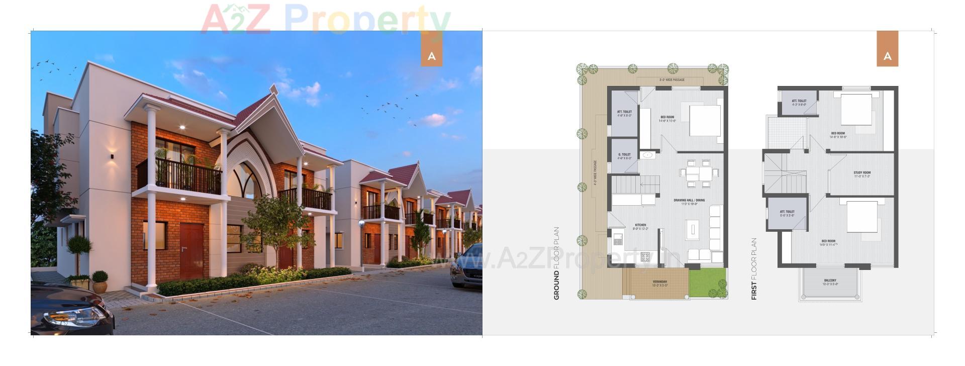 Layout of real estate project Chitrakut Bungalows located at Banaskantha, Banaskantha, Gujarat