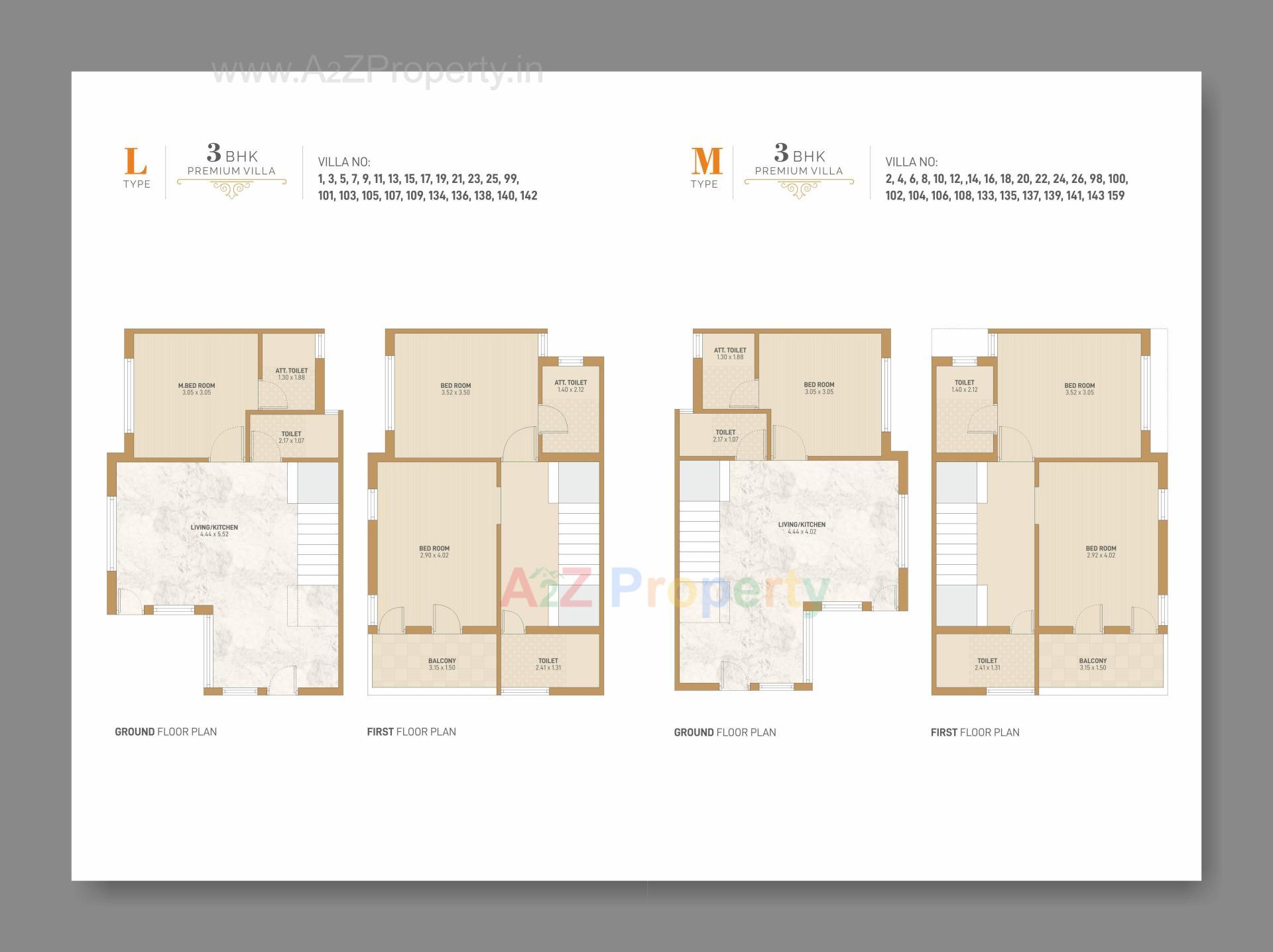 Layout of real estate project Gajanan Paradise Villa located at Palanpur, Banaskantha, Gujarat