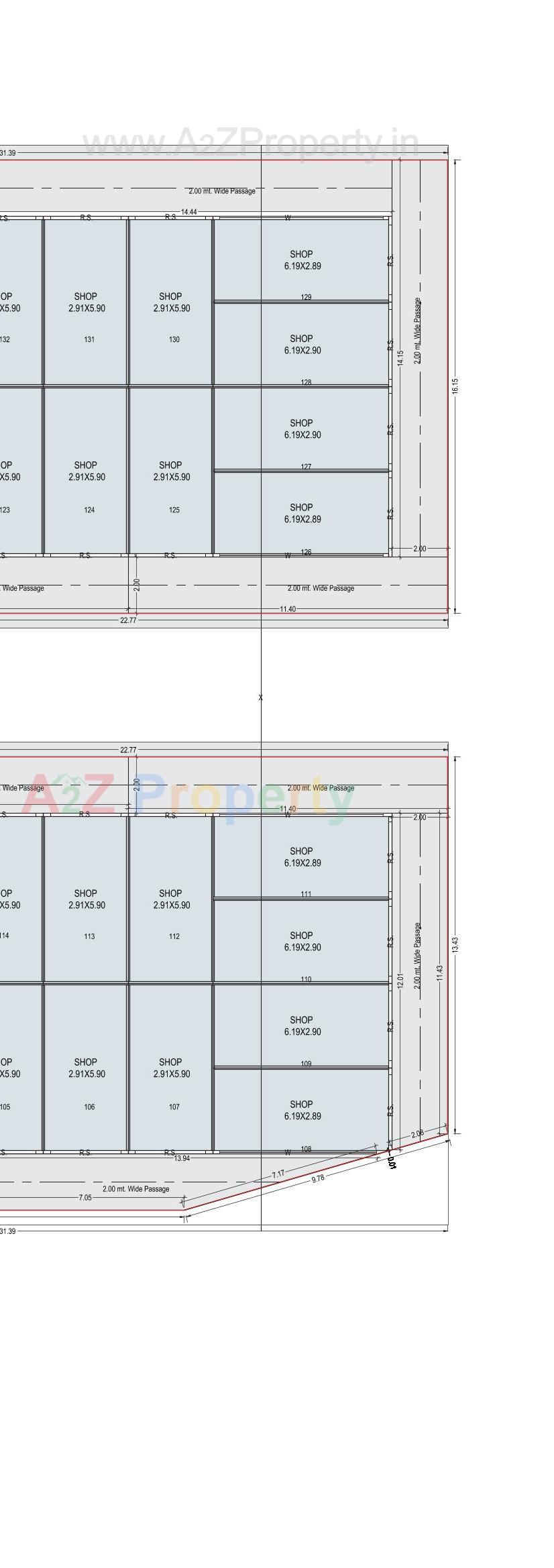 Layout of real estate project Gokuldham Arcade located at Palanpur, Banaskantha, Gujarat