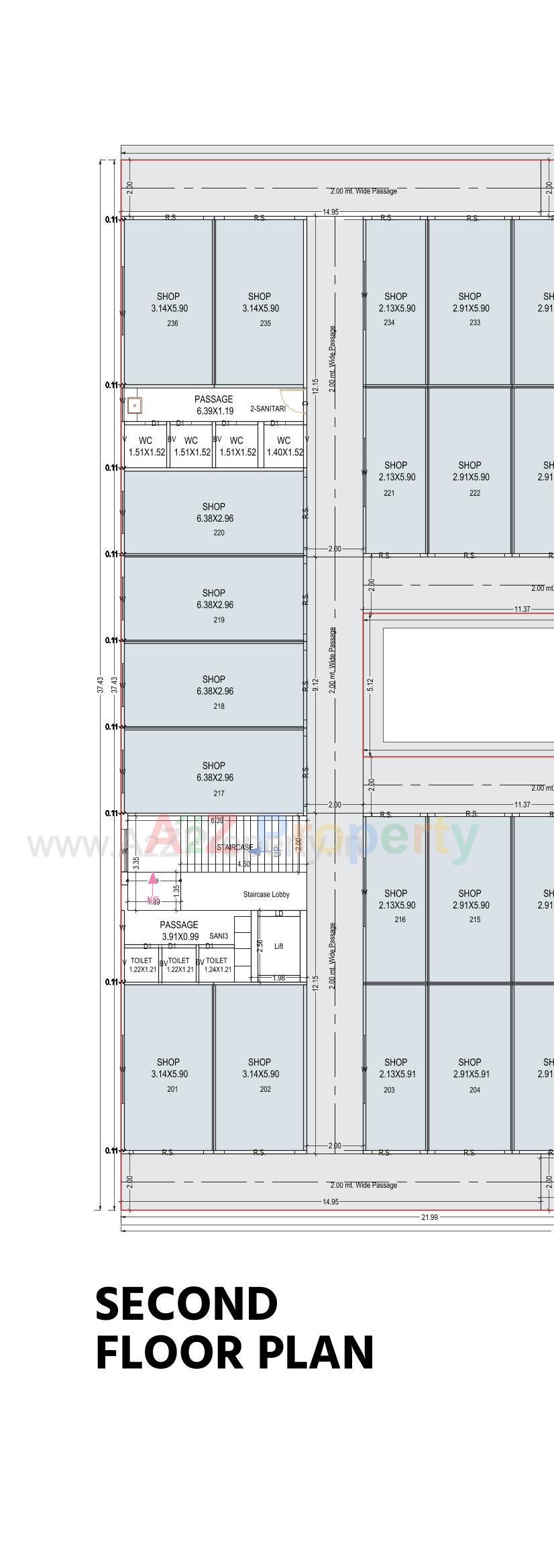 Layout of real estate project Gokuldham Arcade located at Palanpur, Banaskantha, Gujarat