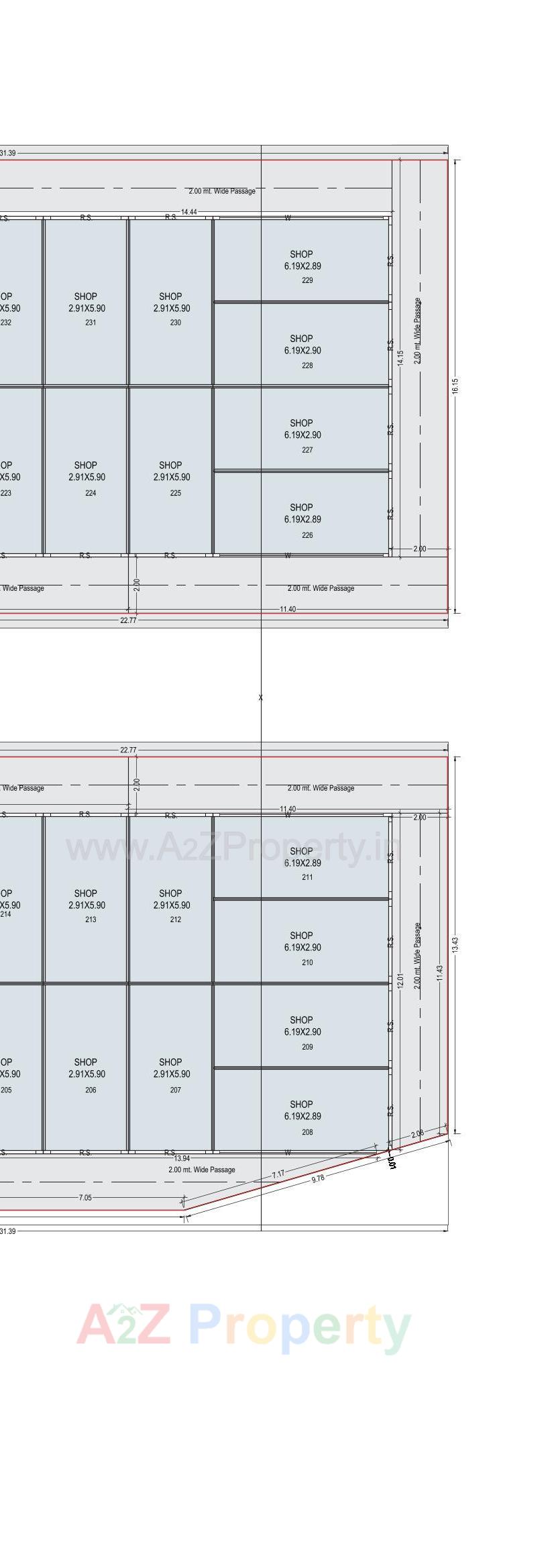 Layout of real estate project Gokuldham Arcade located at Palanpur, Banaskantha, Gujarat