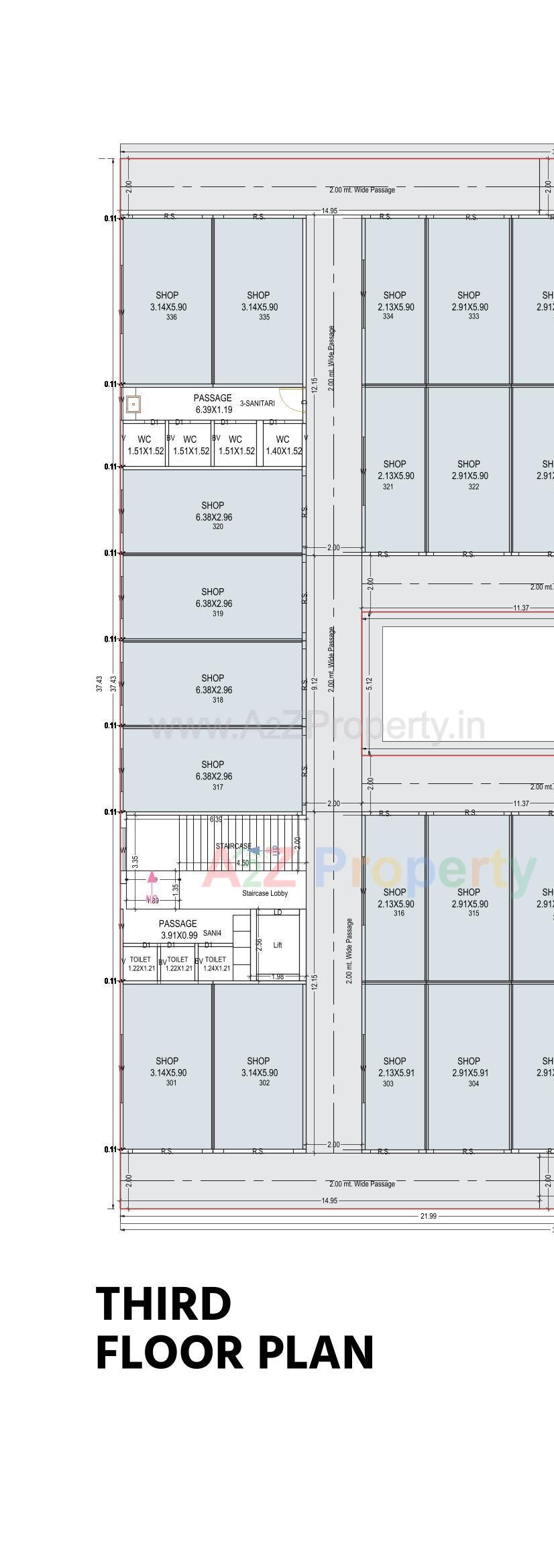 Layout of real estate project Gokuldham Arcade located at Palanpur, Banaskantha, Gujarat