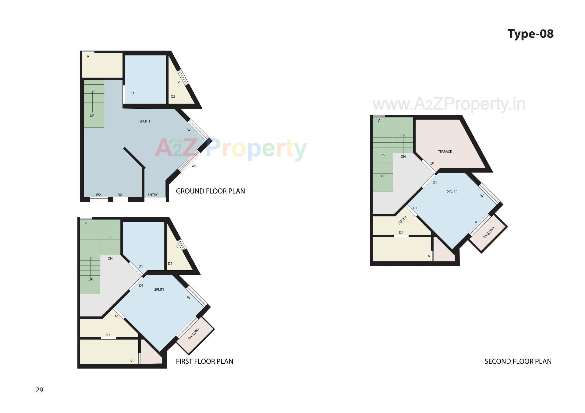 Layout of real estate project Gokuldham Gardenia located at Palanpur, Banaskantha, Gujarat