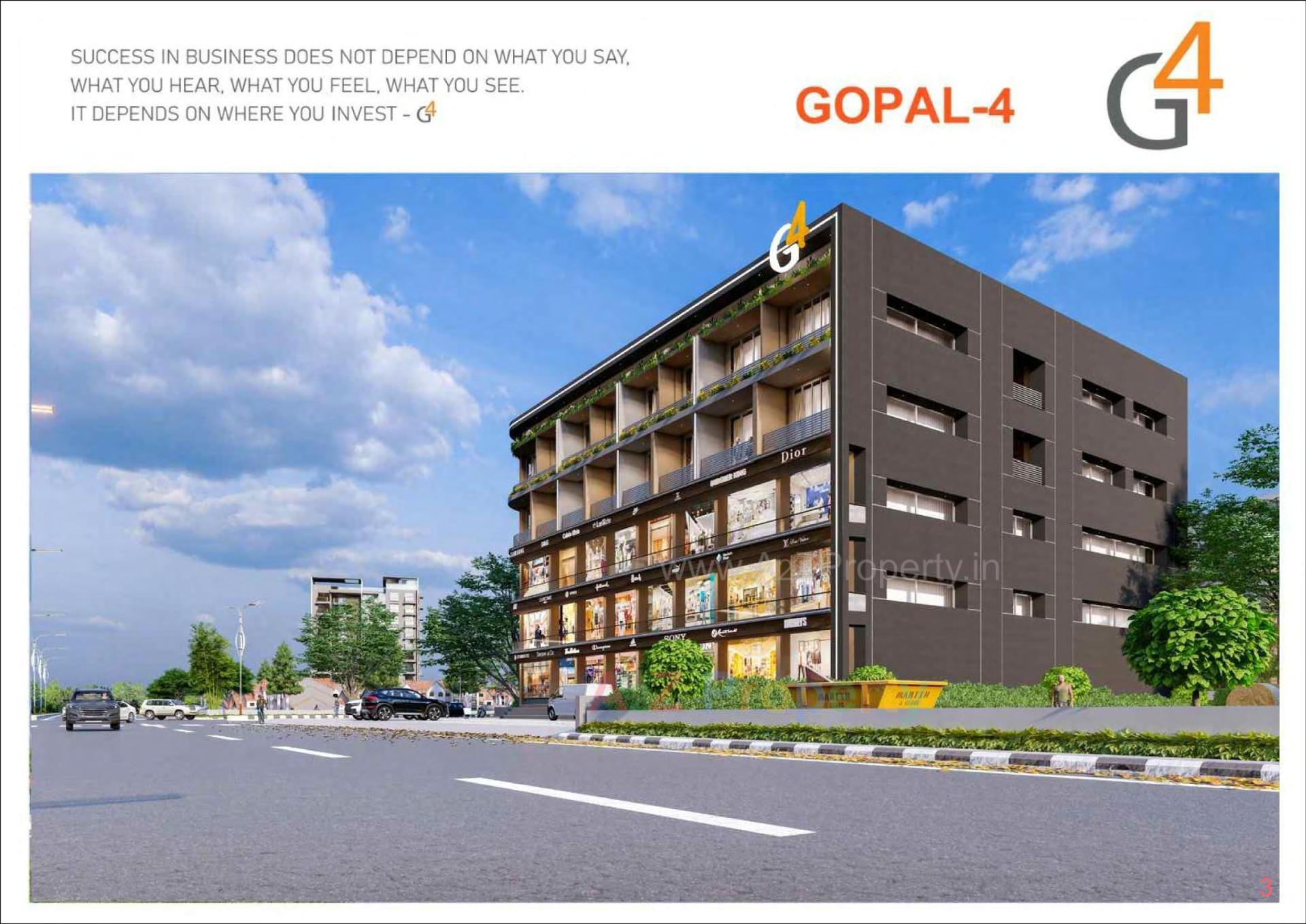 3D Elevation of real estate project Gopal located at Palanpur, Banaskantha, Gujarat