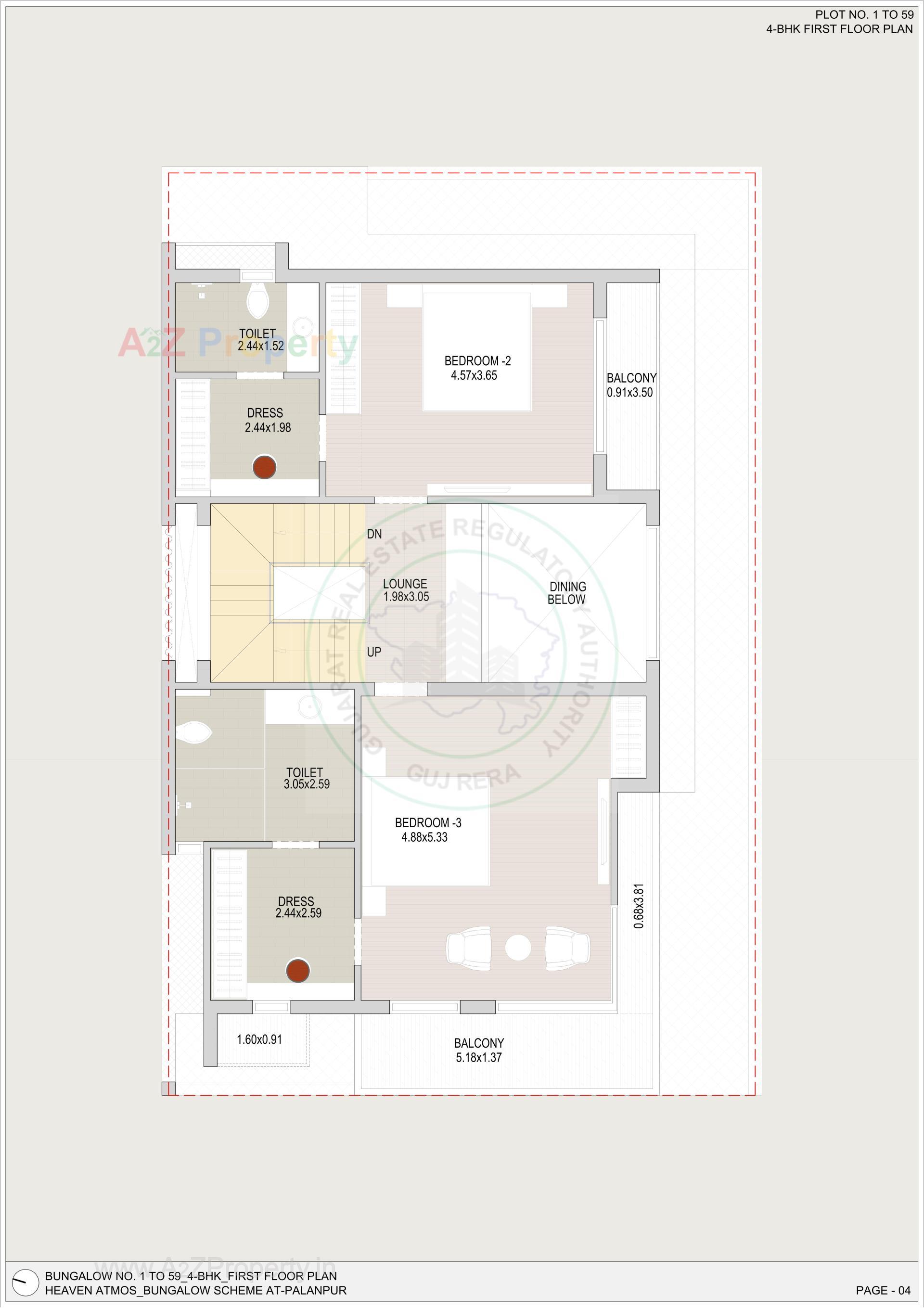 Layout of real estate project Heaven Atmos located at Gathaman, Banaskantha, Gujarat