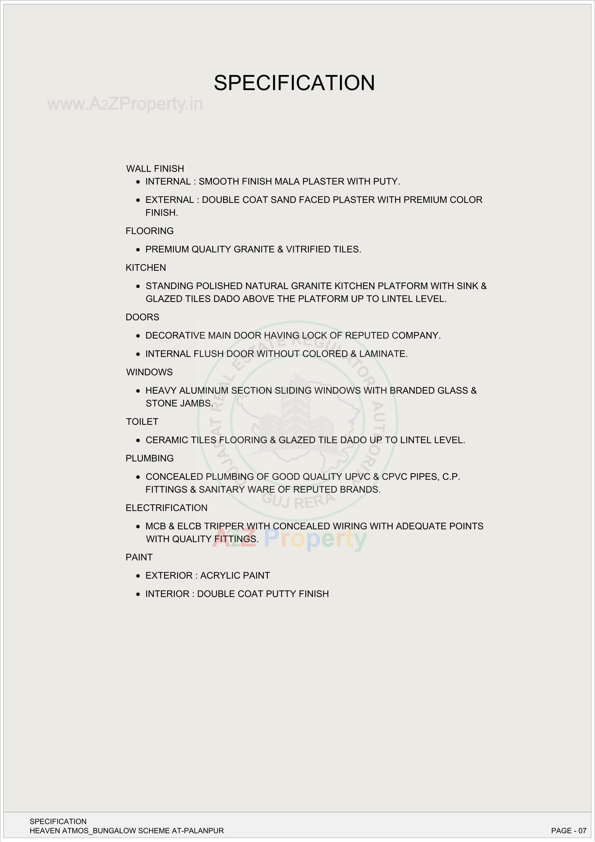  of real estate project Heaven Atmos located at Gathaman, Banaskantha, Gujarat