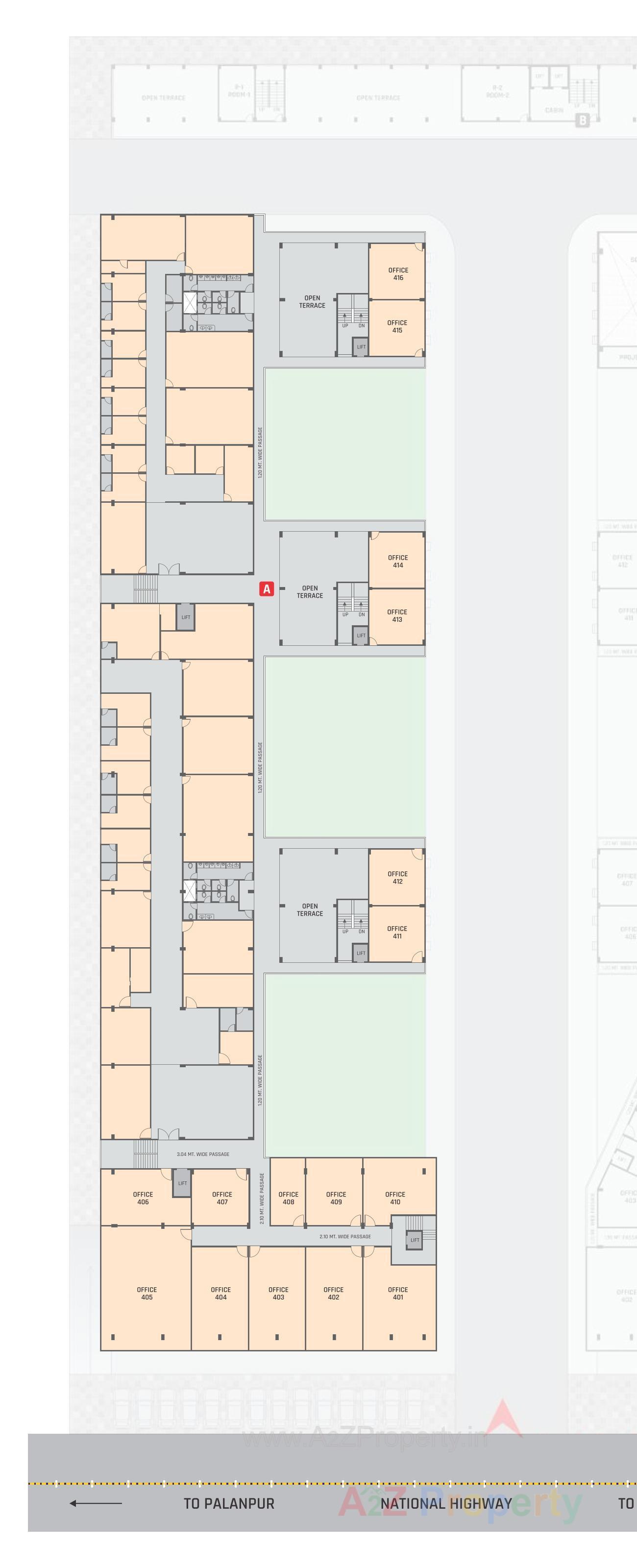 Layout of real estate project Kesar City Centre located at Rajpur, Banaskantha, Gujarat