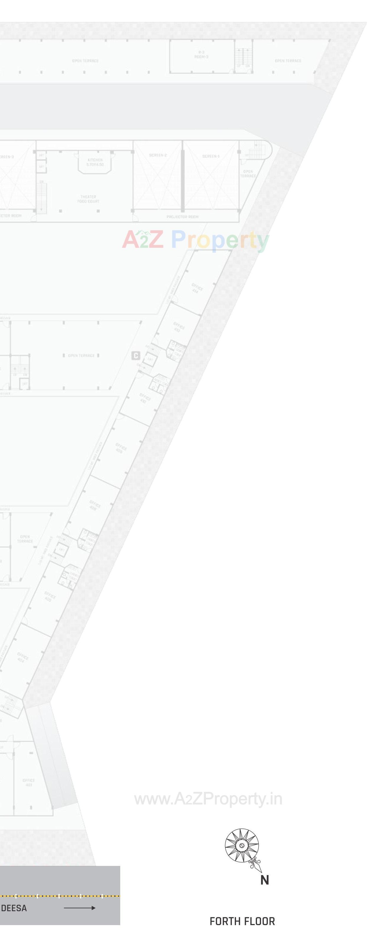 Layout of real estate project Kesar City Centre located at Rajpur, Banaskantha, Gujarat