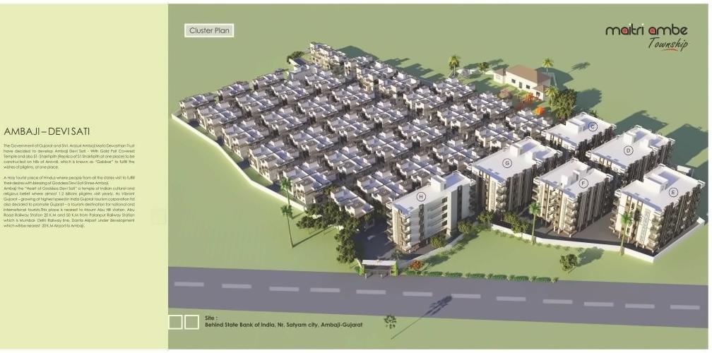 3D Elevation of real estate project Maitri Ambe Township located at Ambaji, Banaskantha, Gujarat