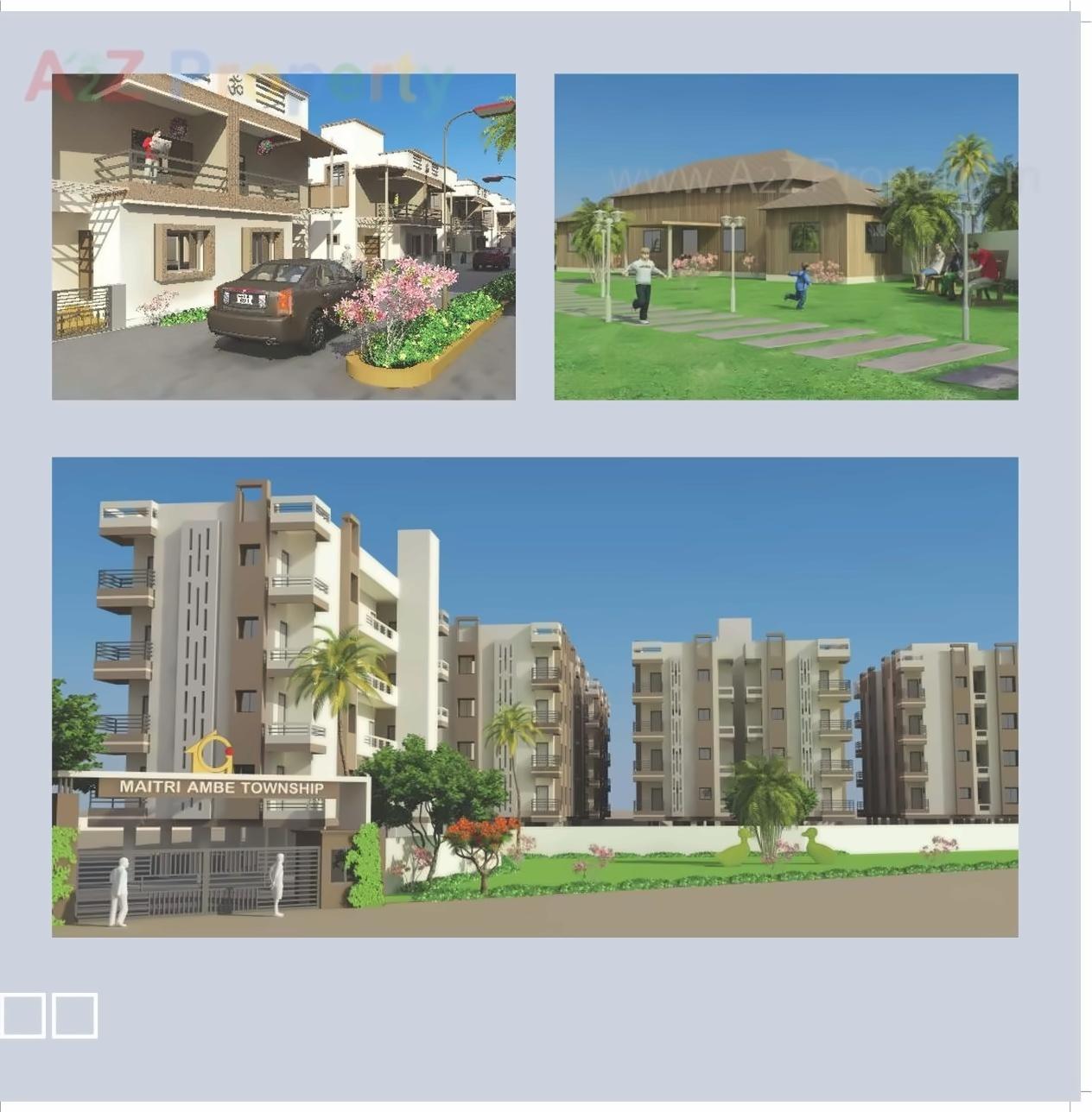 3D Elevation of real estate project Maitri Ambe Township located at Ambaji, Banaskantha, Gujarat