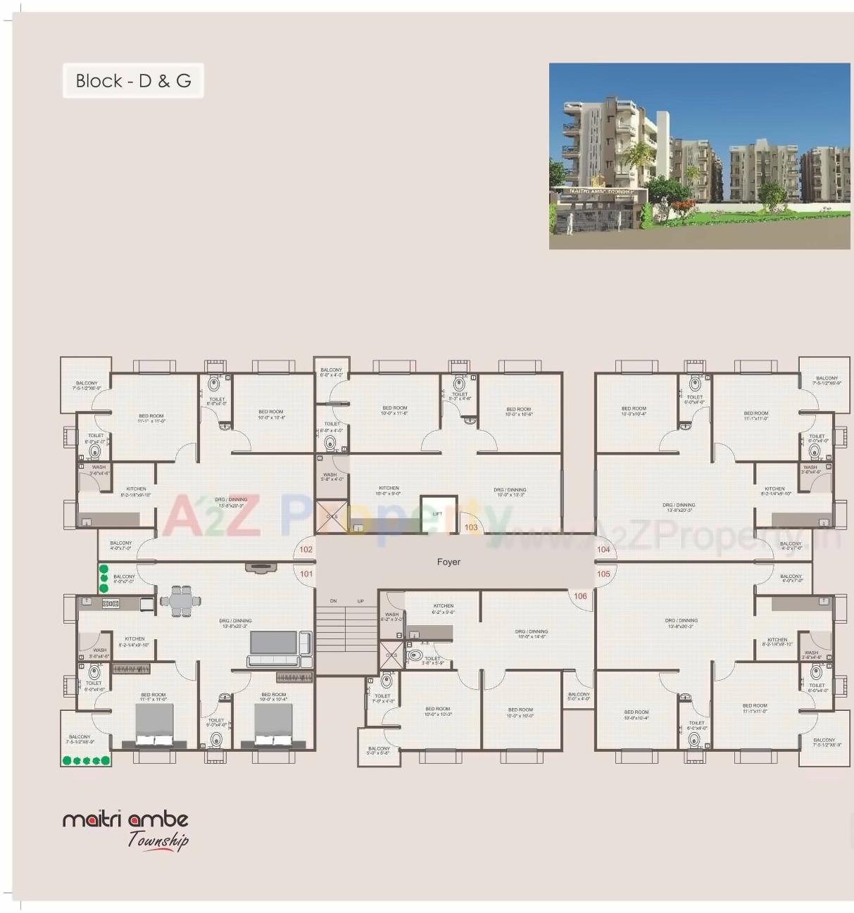 Layout of real estate project Maitri Ambe Township located at Ambaji, Banaskantha, Gujarat