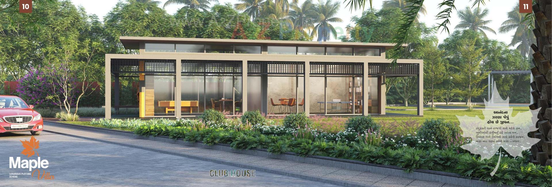 3D Elevation of real estate project Maple Villa located at Palanpur, Banaskantha, Gujarat