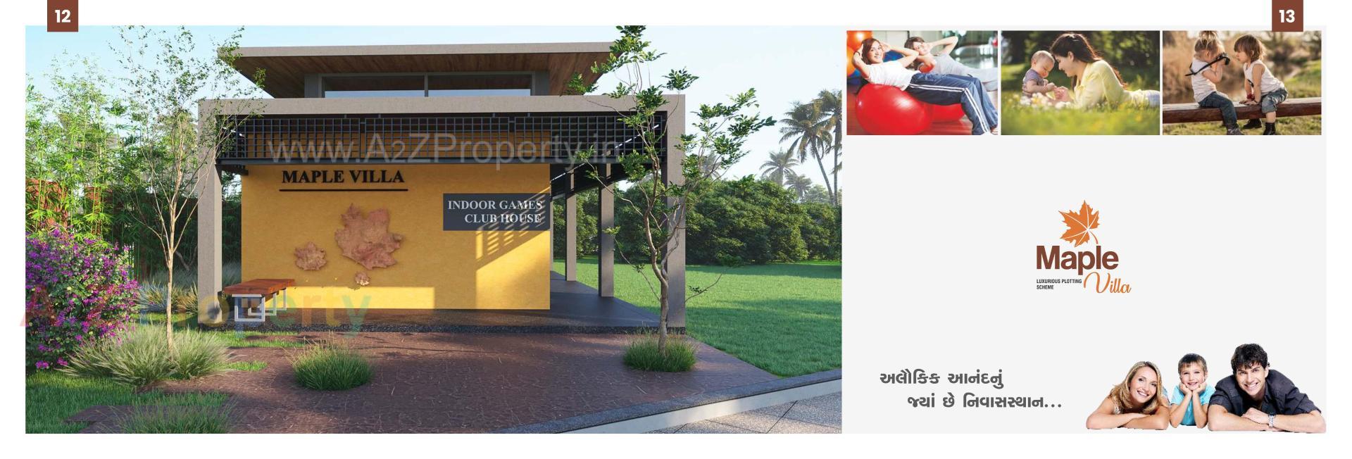 3D Elevation of real estate project Maple Villa located at Palanpur, Banaskantha, Gujarat