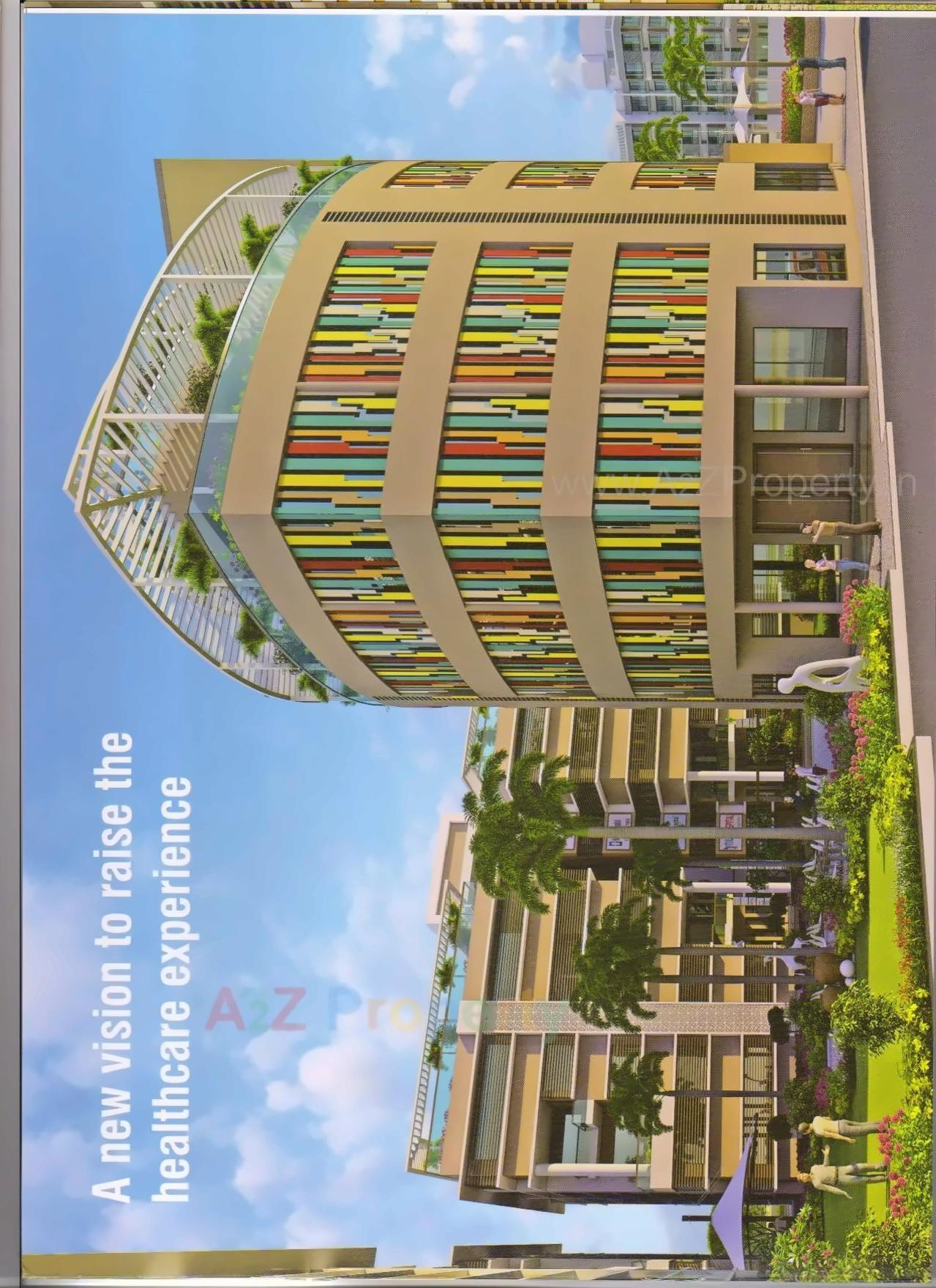 3D Elevation of real estate project Medipolis located at Palanpur, Banaskantha, Gujarat