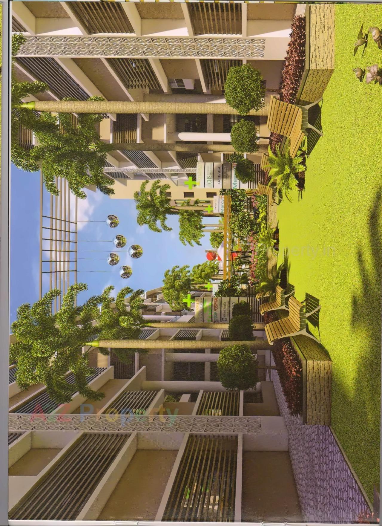 3D Elevation of real estate project Medipolis located at Palanpur, Banaskantha, Gujarat