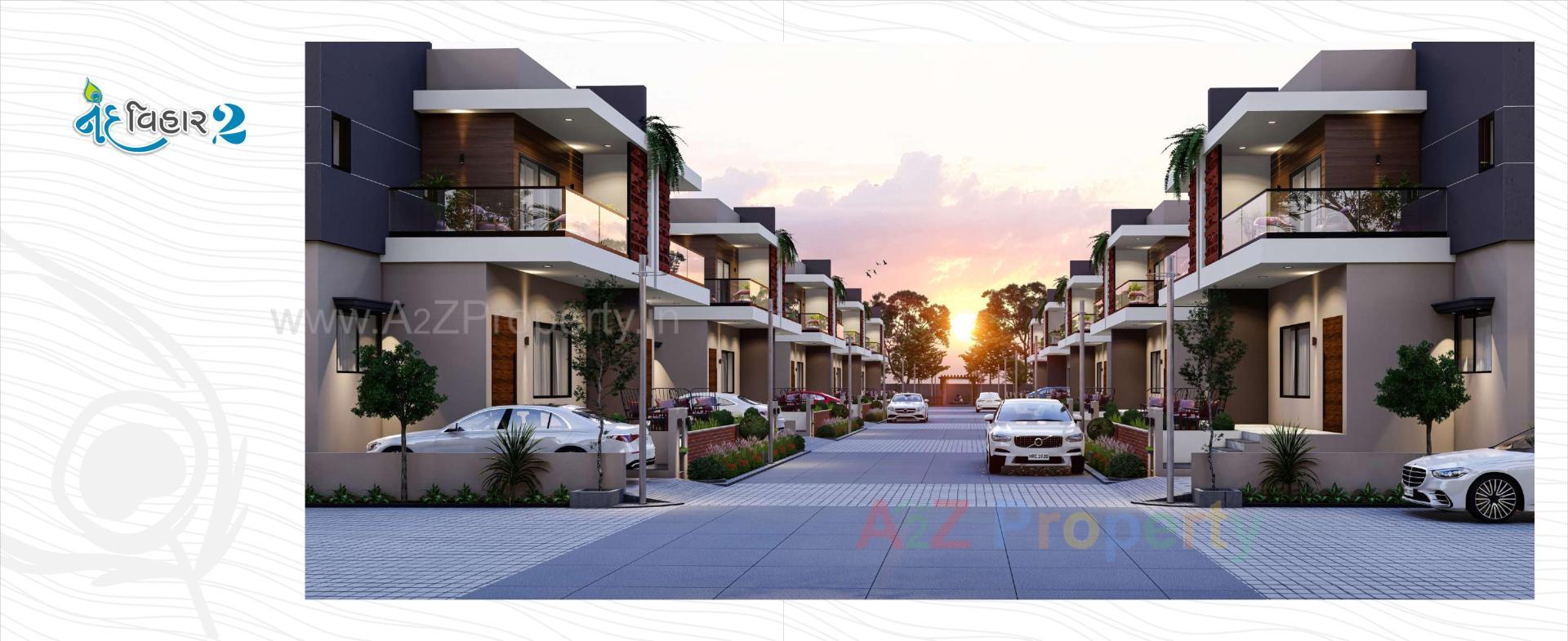 3D Elevation of real estate project Nand Vihar located at Palanpur, Banaskantha, Gujarat
