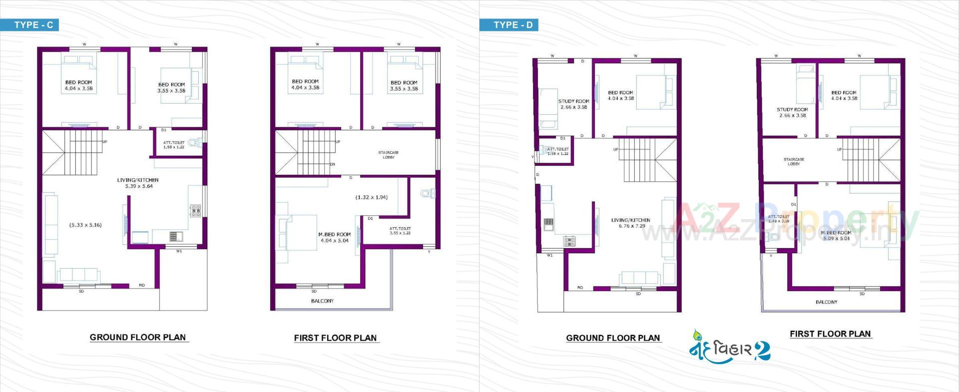 Layout of real estate project Nand Vihar located at Palanpur, Banaskantha, Gujarat