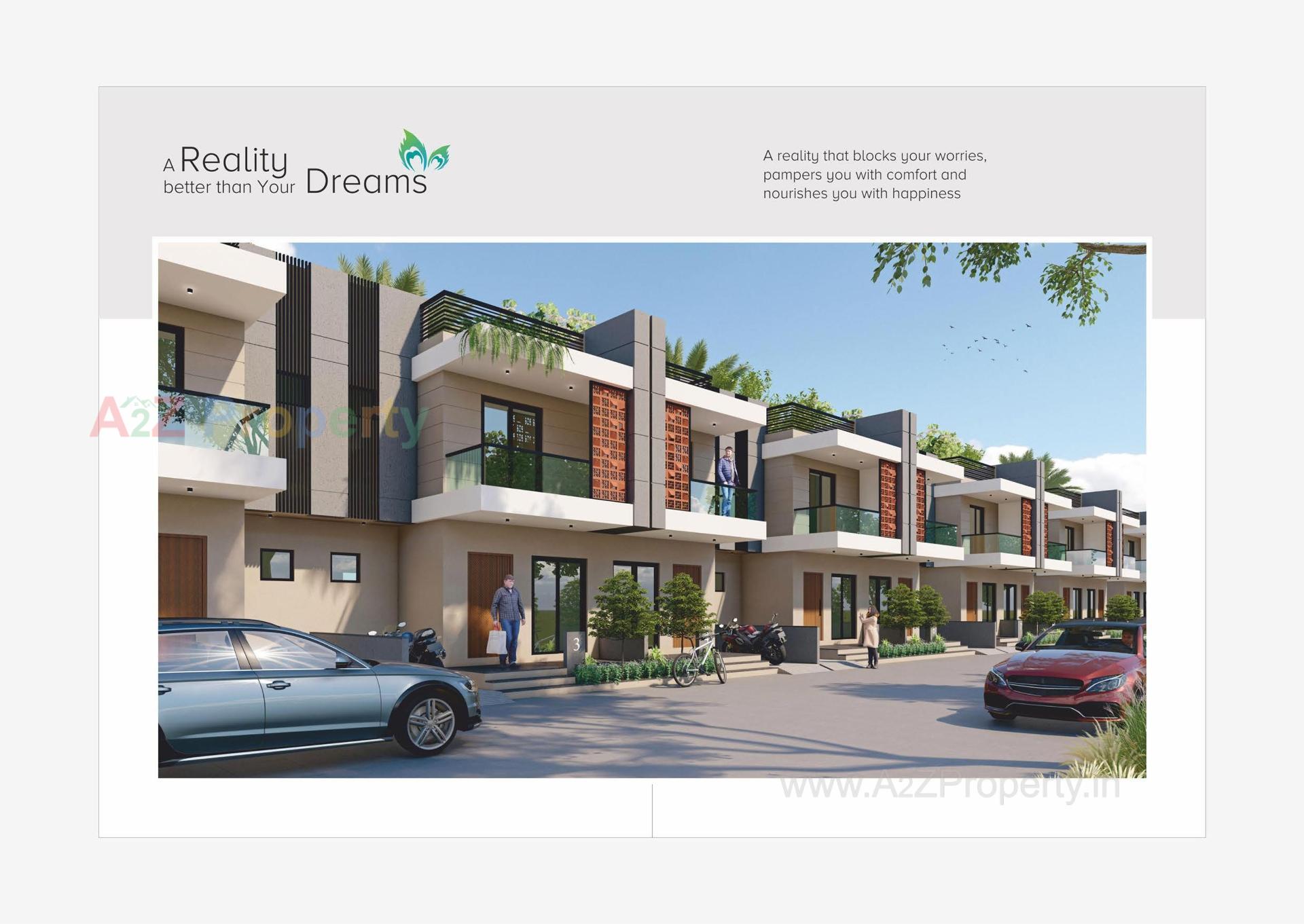 3D Elevation of real estate project Nand Vihar located at Palanpur, Banaskantha, Gujarat