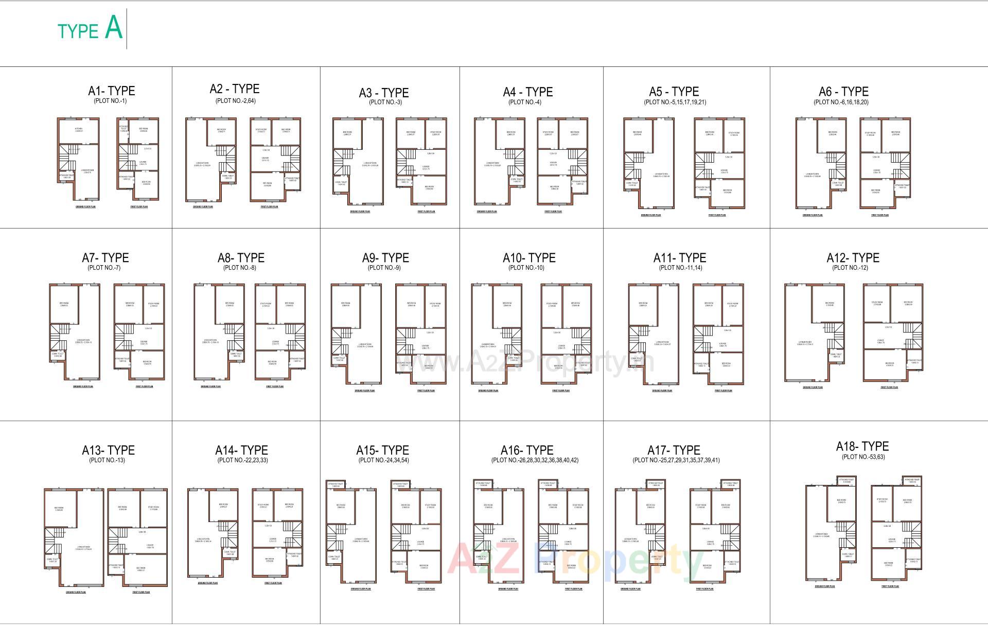Layout of real estate project Nand Vihar located at Palanpur, Banaskantha, Gujarat