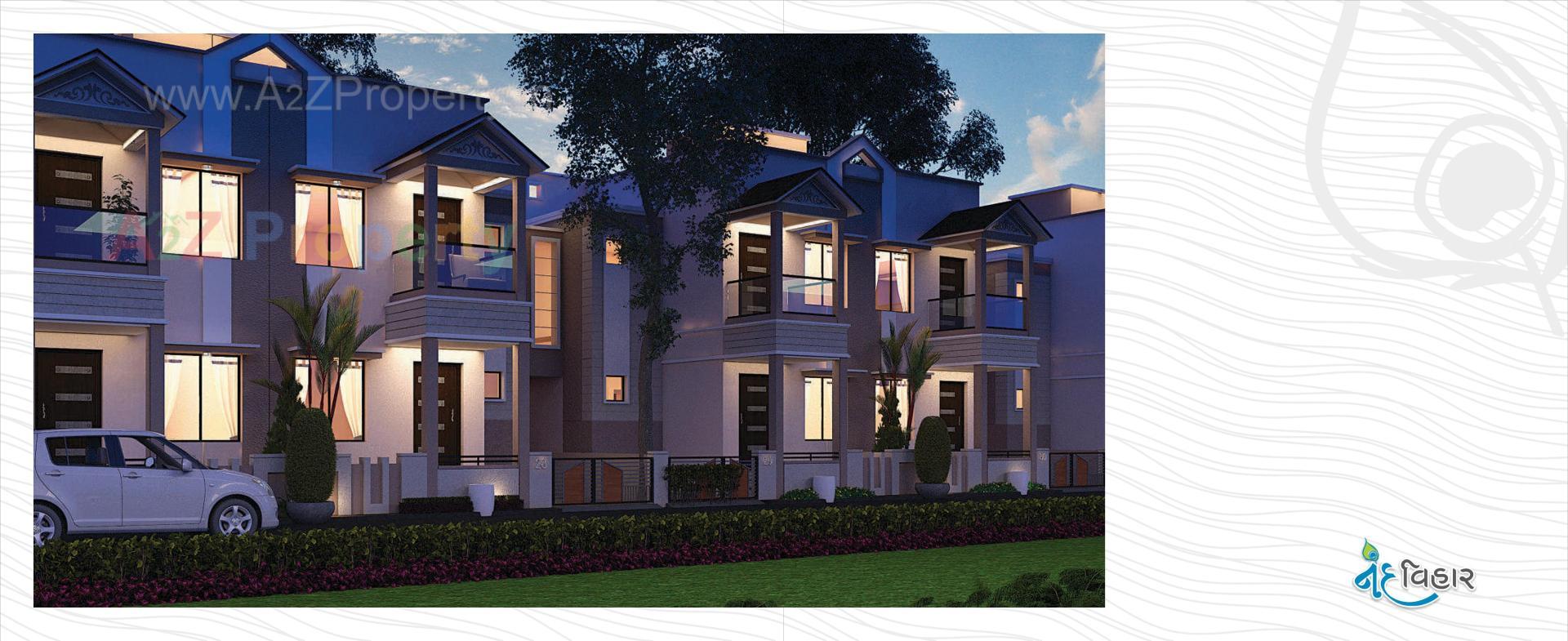 3D Elevation of real estate project Nand Vihar located at Palanpur, Banaskantha, Gujarat
