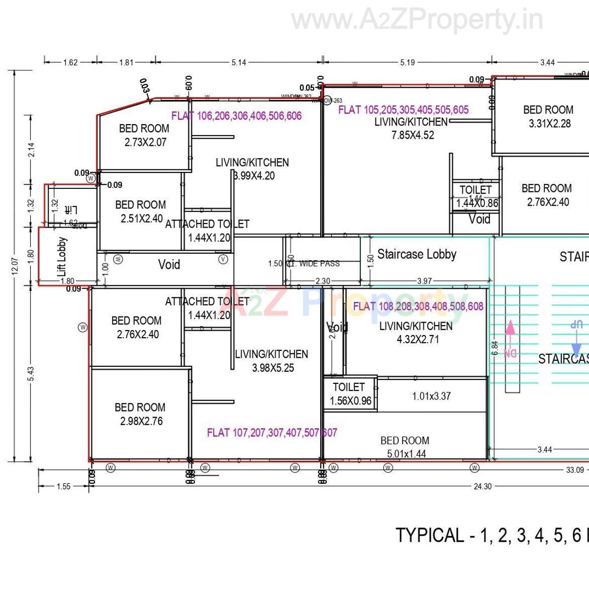 Layout of real estate project Nilkanth Heights located at Palanpur, Banaskantha, Gujarat