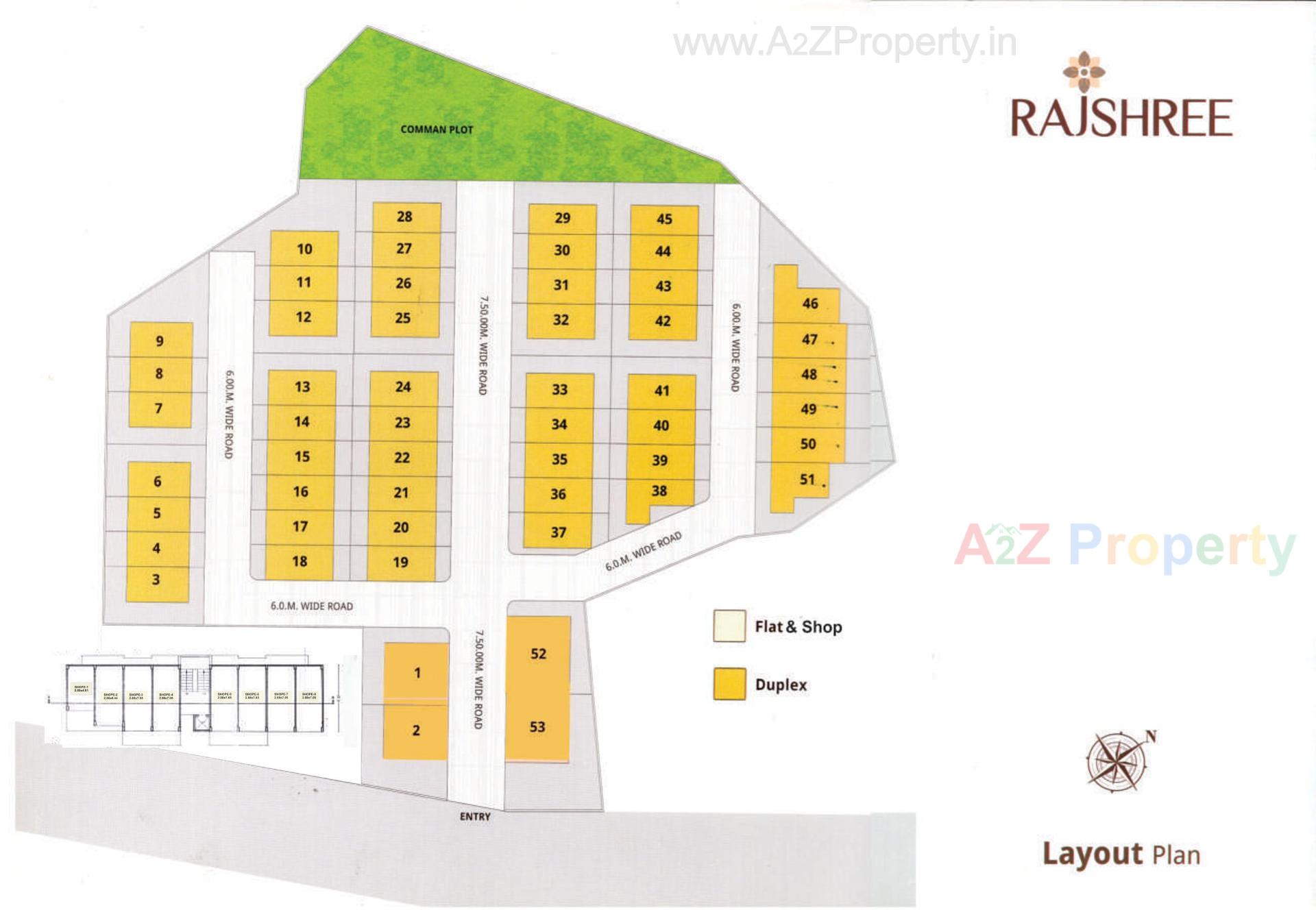 Layout of real estate project Rajshree located at Banaskantha, Banaskantha, Gujarat