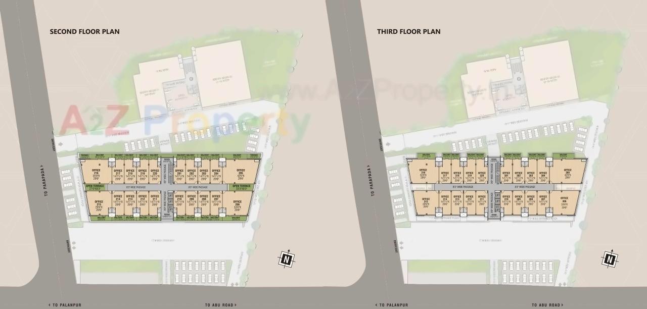 Layout of real estate project S 9  Complex located at Palanpur, Banaskantha, Gujarat