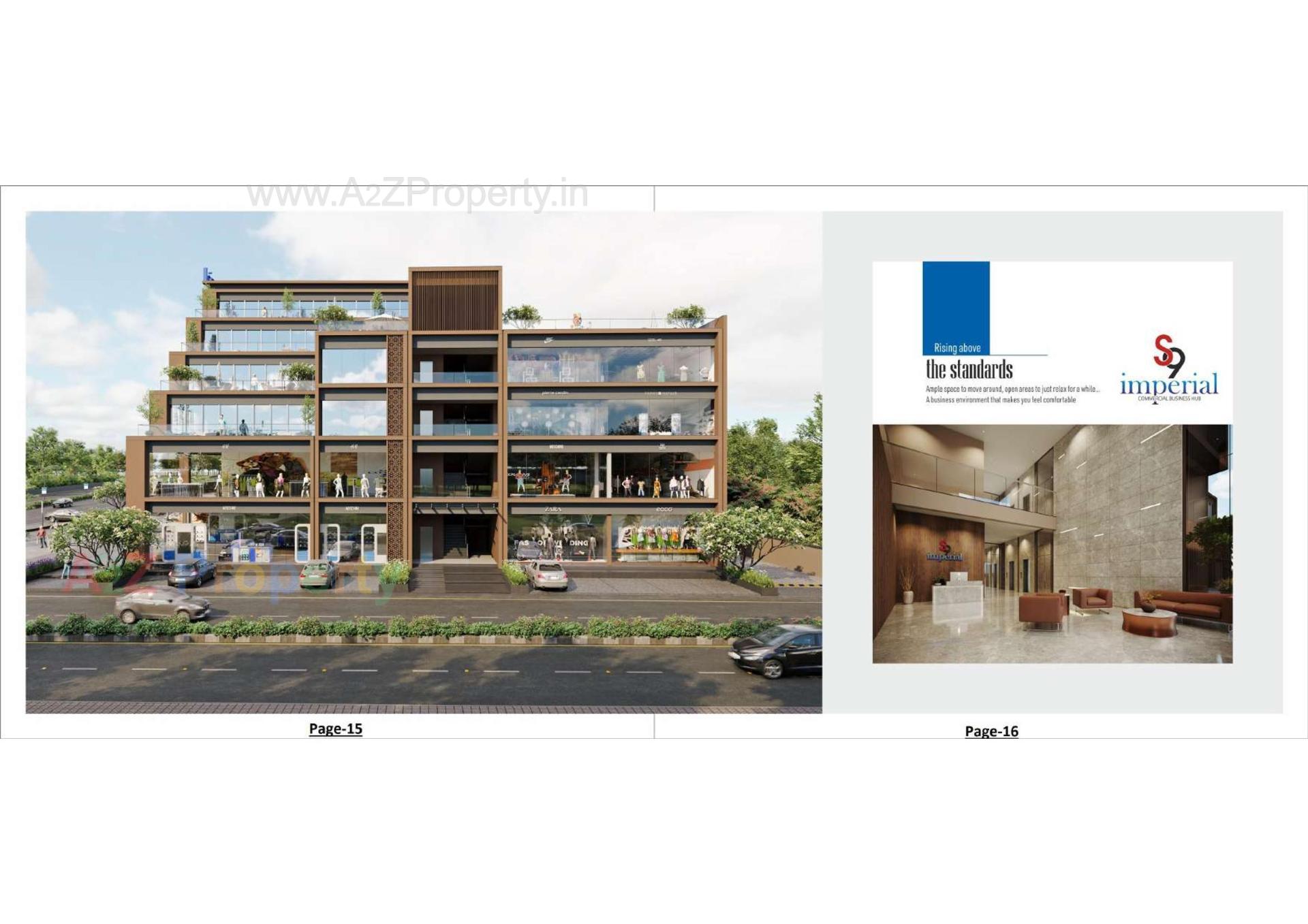 3D Elevation of real estate project S9 Imperial located at Palanpur, Banaskantha, Gujarat