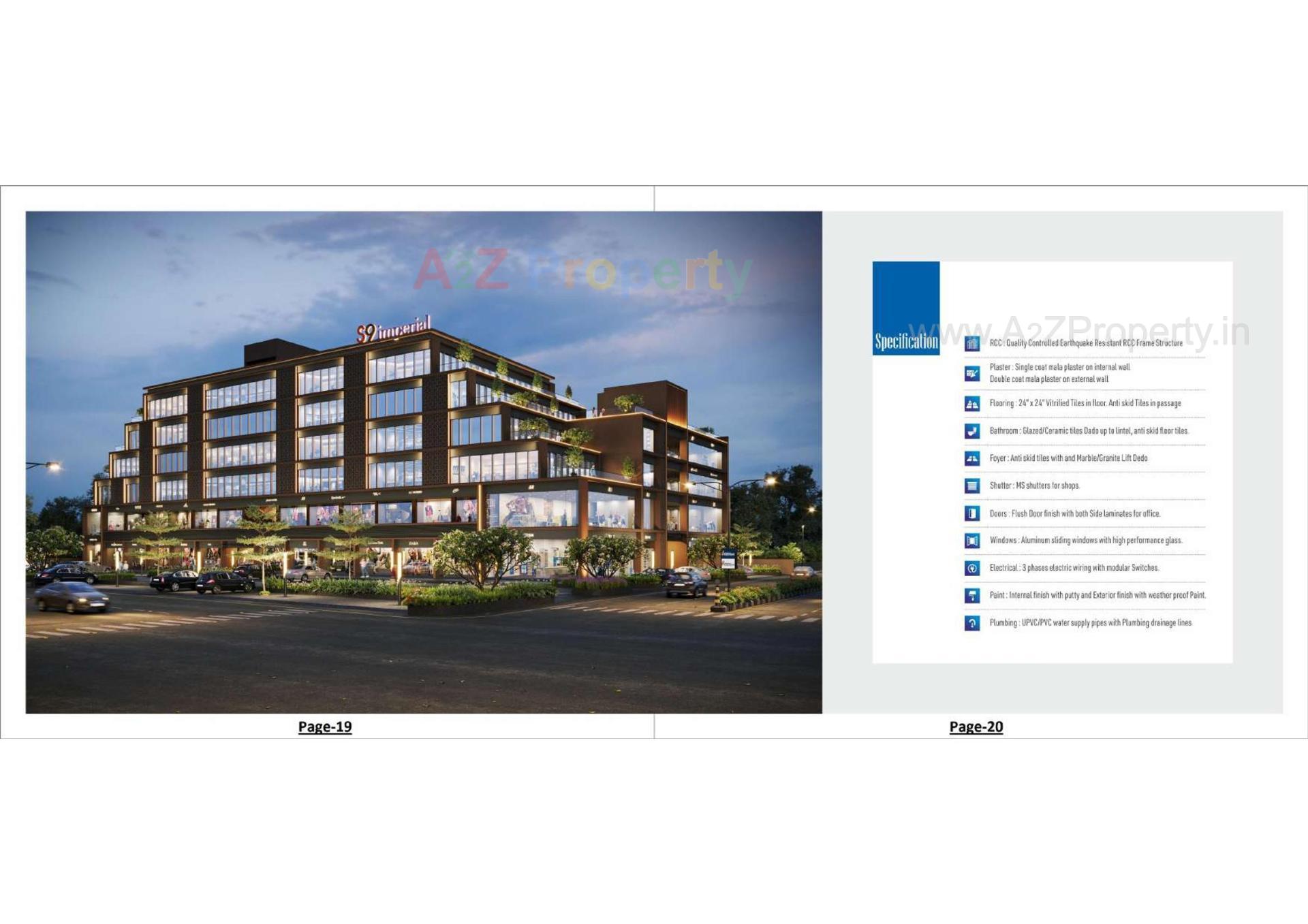 3D Elevation of real estate project S9 Imperial located at Palanpur, Banaskantha, Gujarat