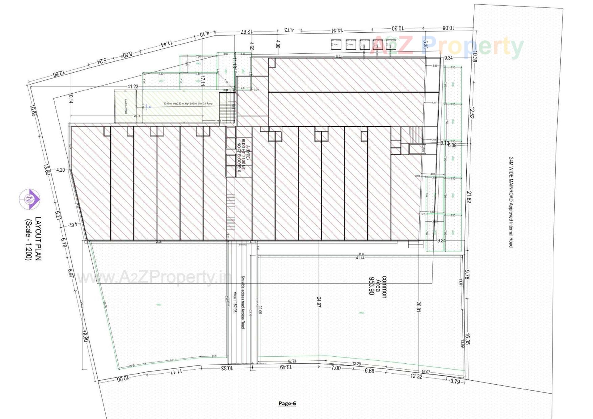 Layout of real estate project S9 Imperial located at Palanpur, Banaskantha, Gujarat