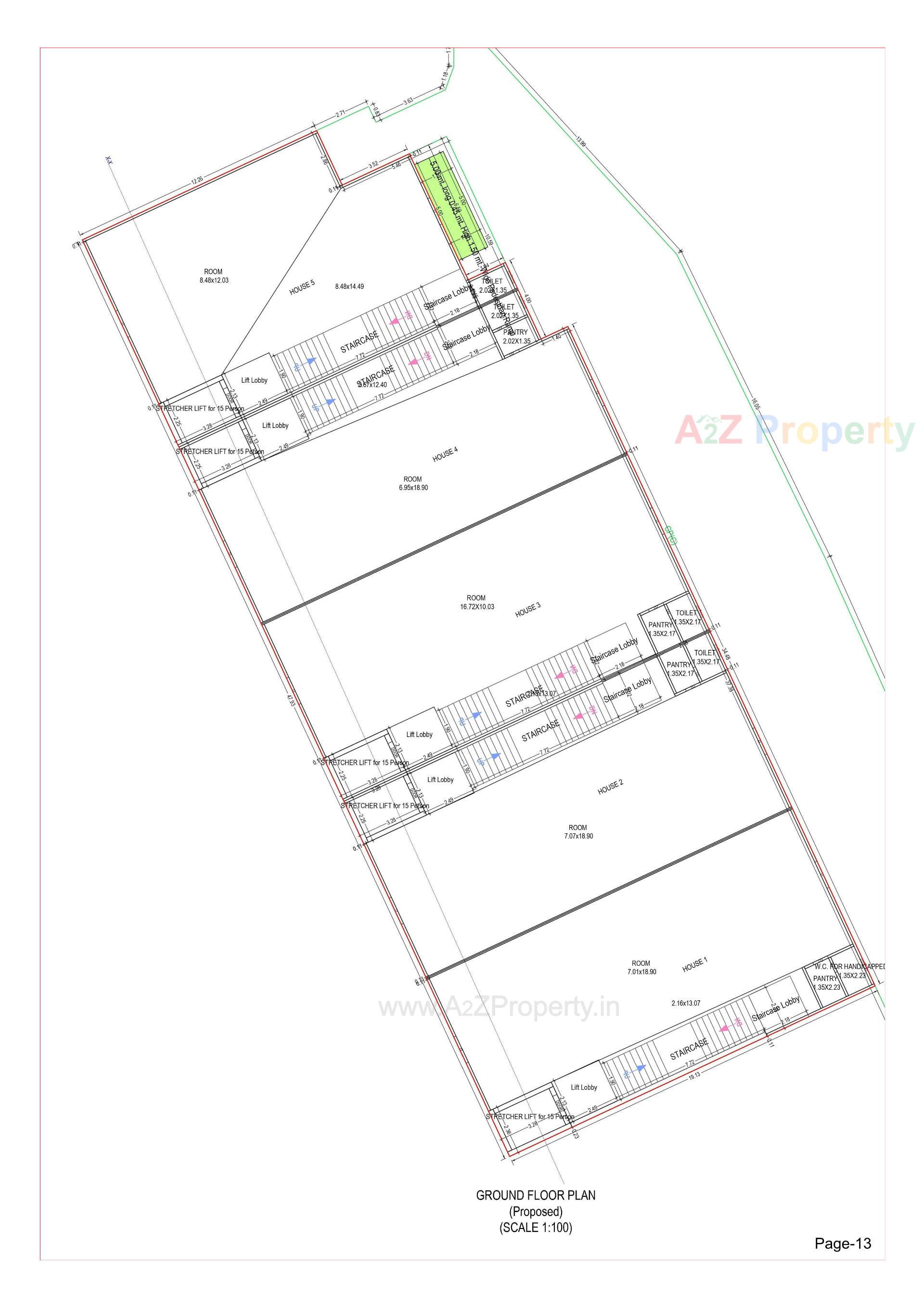 Layout of real estate project S9 Landmark located at Palanpur, Banaskantha, Gujarat