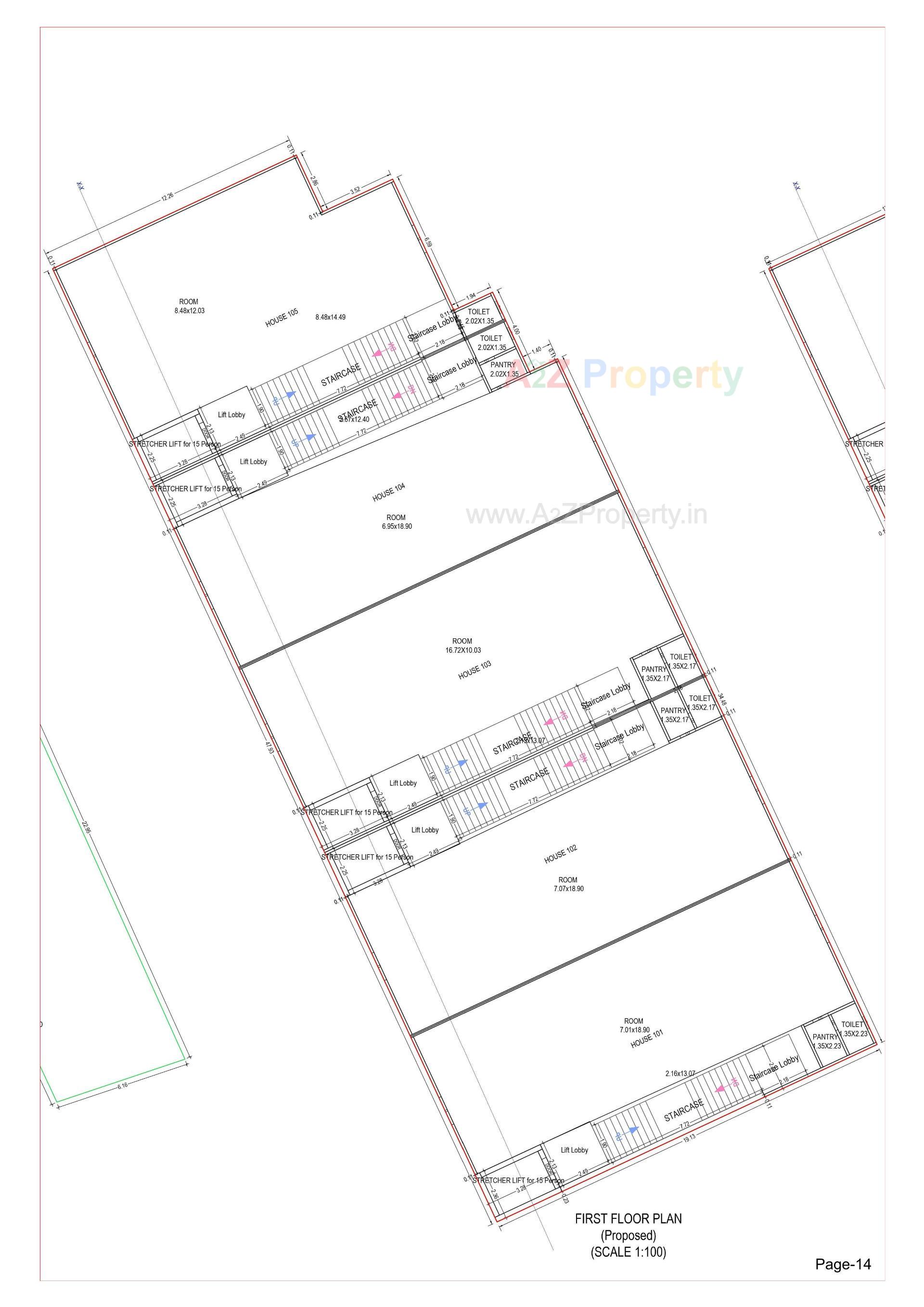 Layout of real estate project S9 Landmark located at Palanpur, Banaskantha, Gujarat