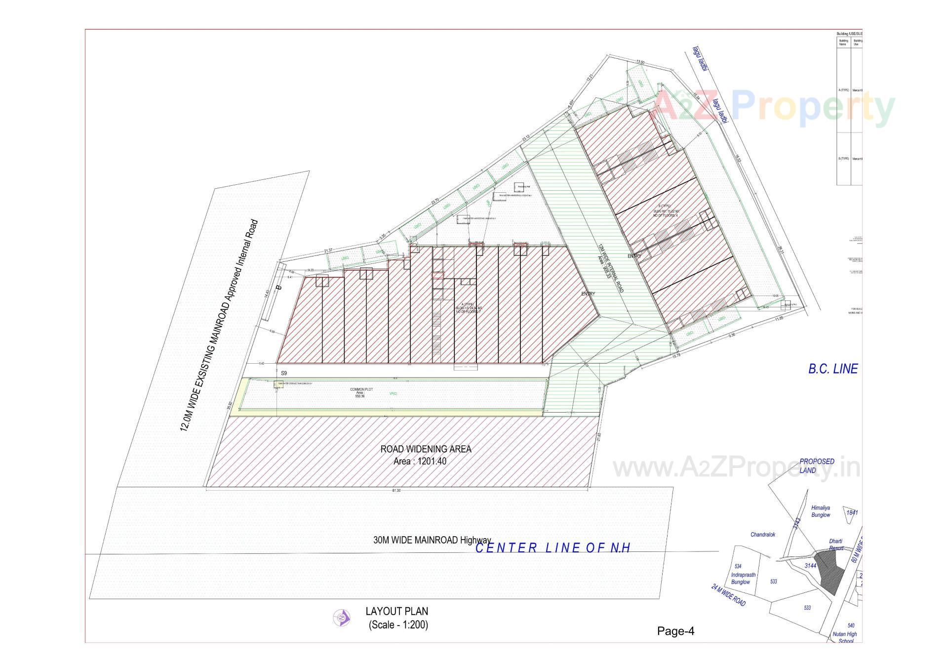 Layout of real estate project S9 Landmark located at Palanpur, Banaskantha, Gujarat