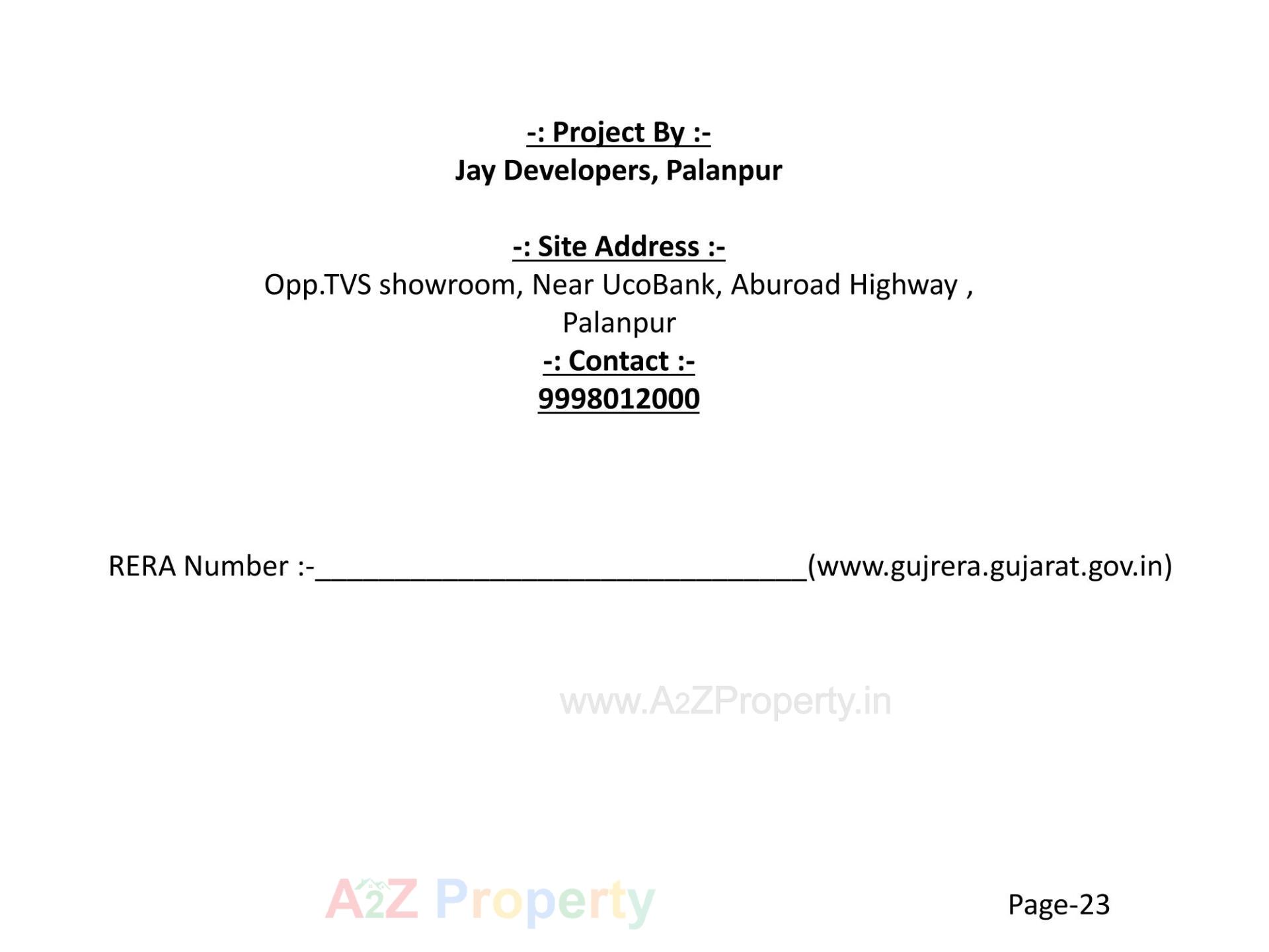  of real estate project S9 Landmark located at Palanpur, Banaskantha, Gujarat