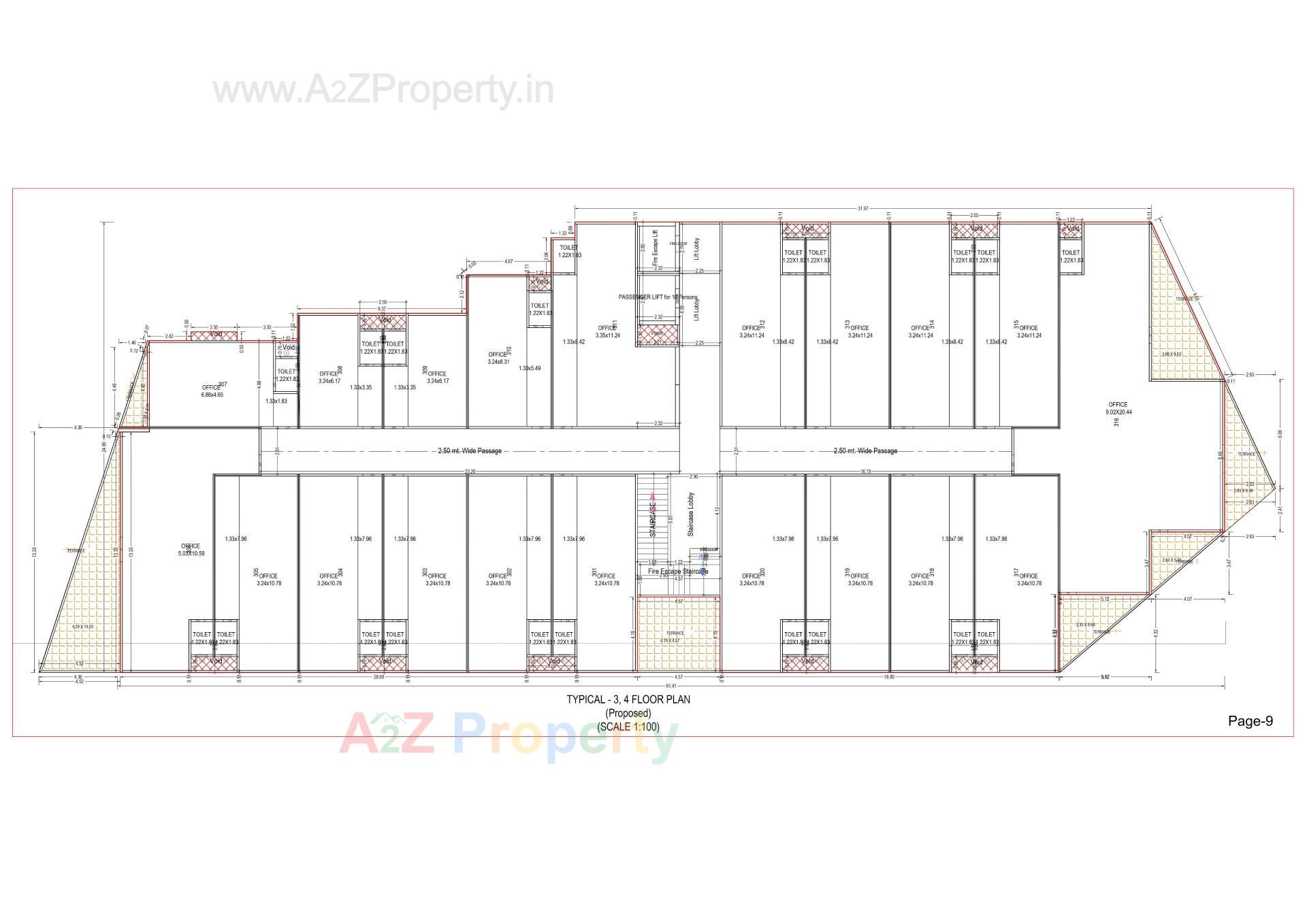 Layout of real estate project S9 Landmark located at Palanpur, Banaskantha, Gujarat