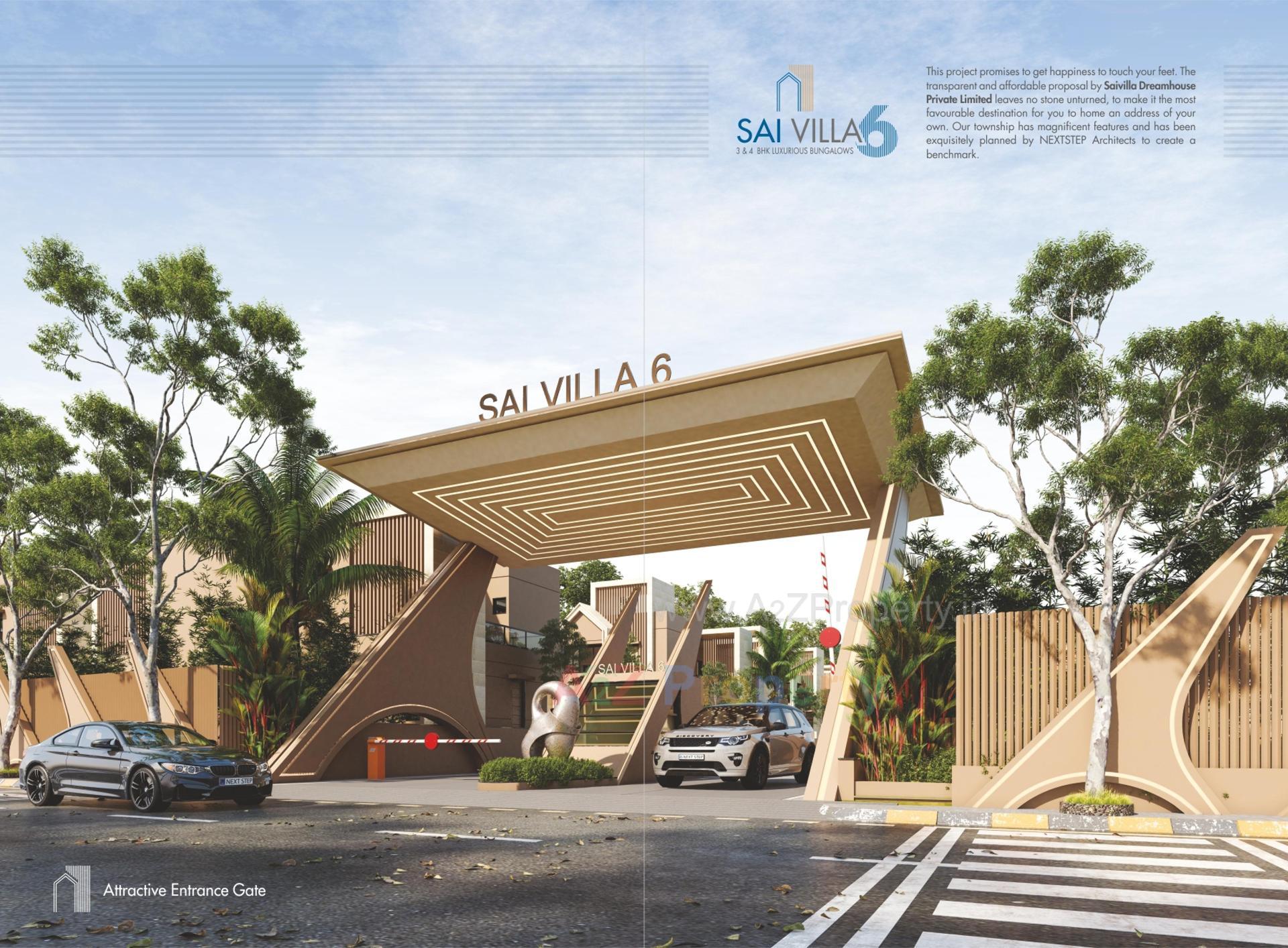3D Elevation of real estate project Sai Villa located at Asbipura, Banaskantha, Gujarat