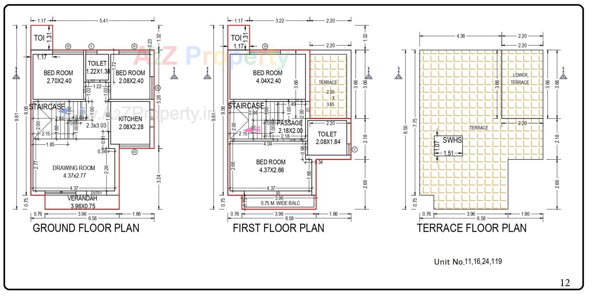 Layout of real estate project Sai Villa located at Palanpur, Banaskantha, Gujarat
