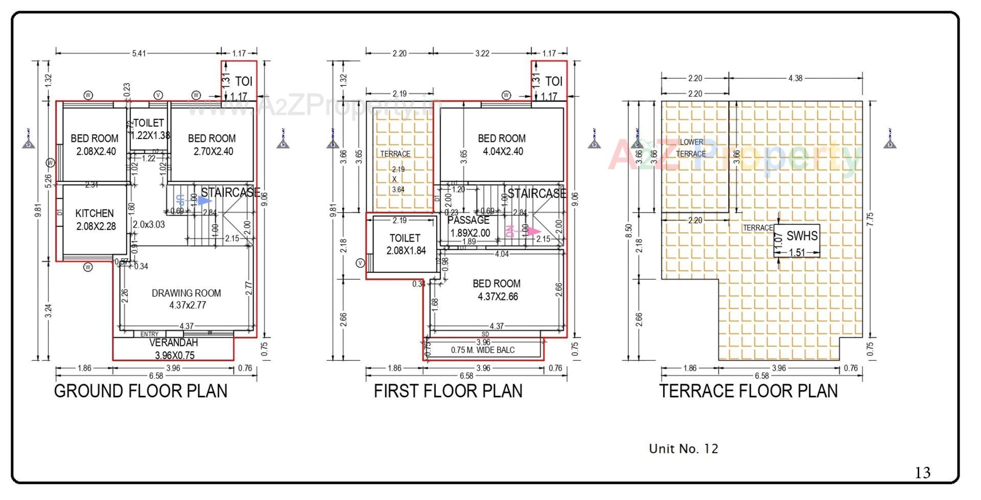 Layout of real estate project Sai Villa located at Palanpur, Banaskantha, Gujarat