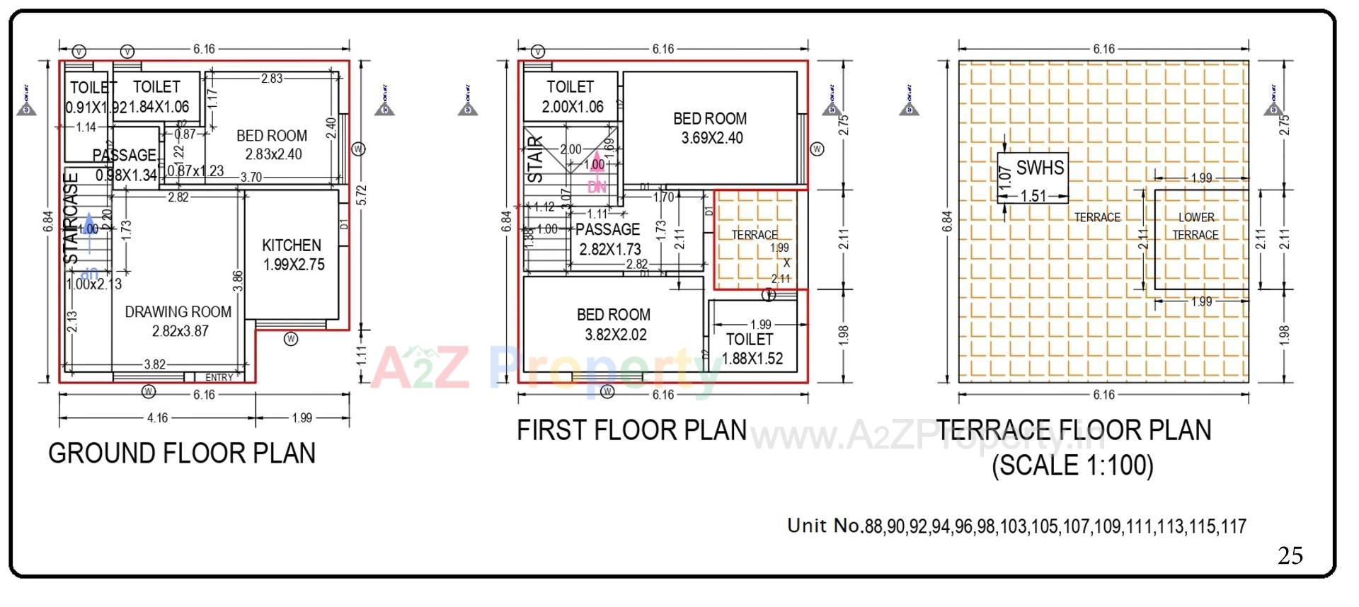 Layout of real estate project Sai Villa located at Palanpur, Banaskantha, Gujarat