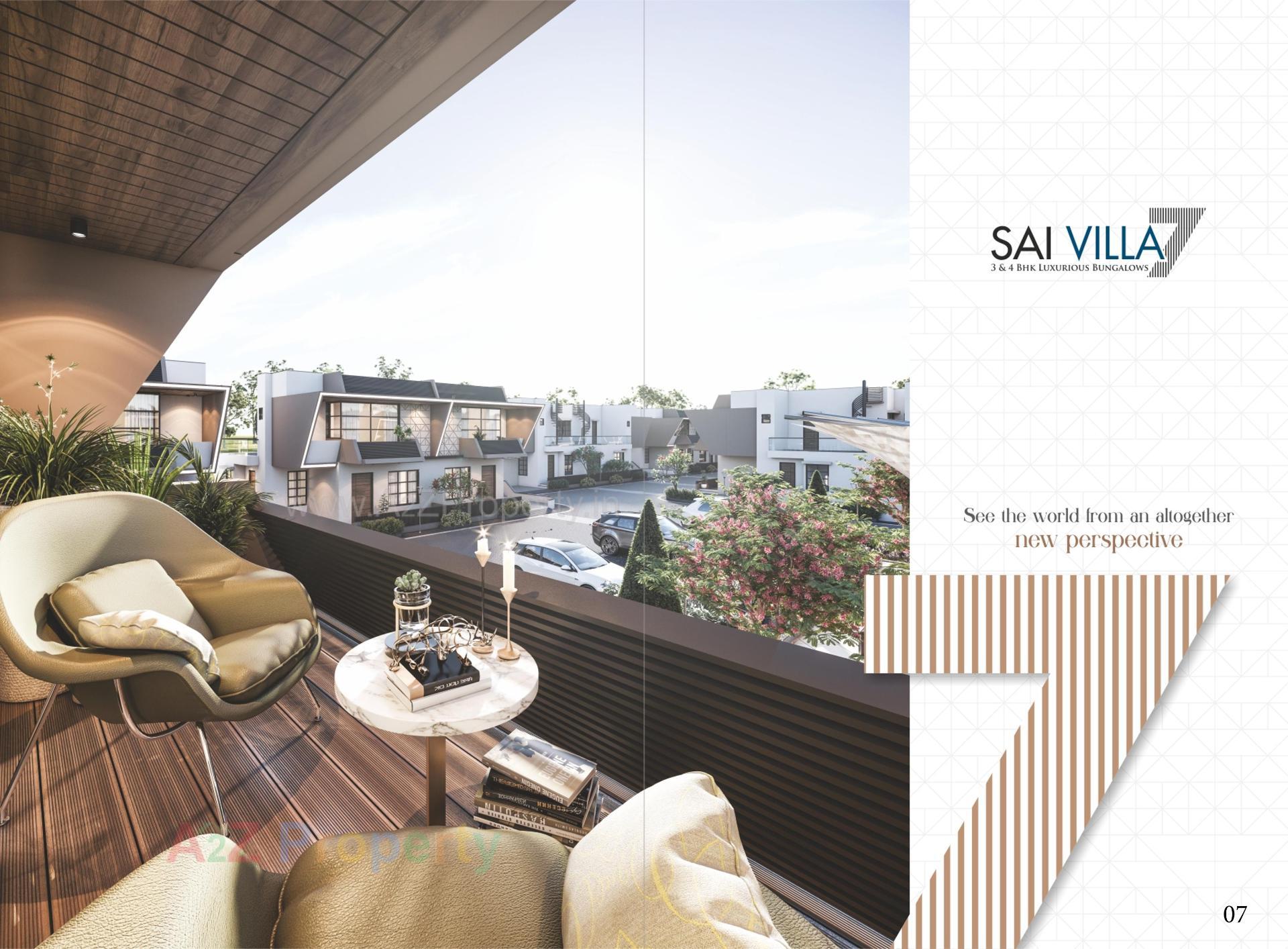 3D Elevation of real estate project Sai Villa located at Palanpur, Banaskantha, Gujarat