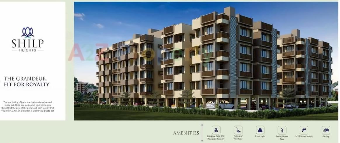 3D Elevation of real estate project Shilp Heights located at Palanpur, Banaskantha, Gujarat