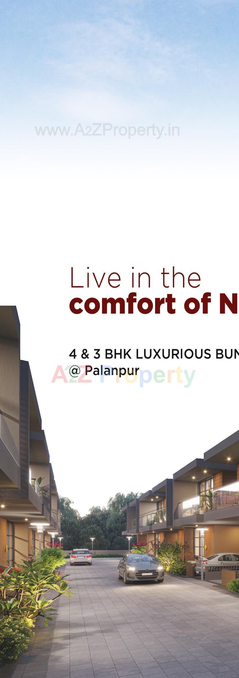 3D Elevation of real estate project Shiv Ananta Bunglows located at Palanpur, Banaskantha, Gujarat