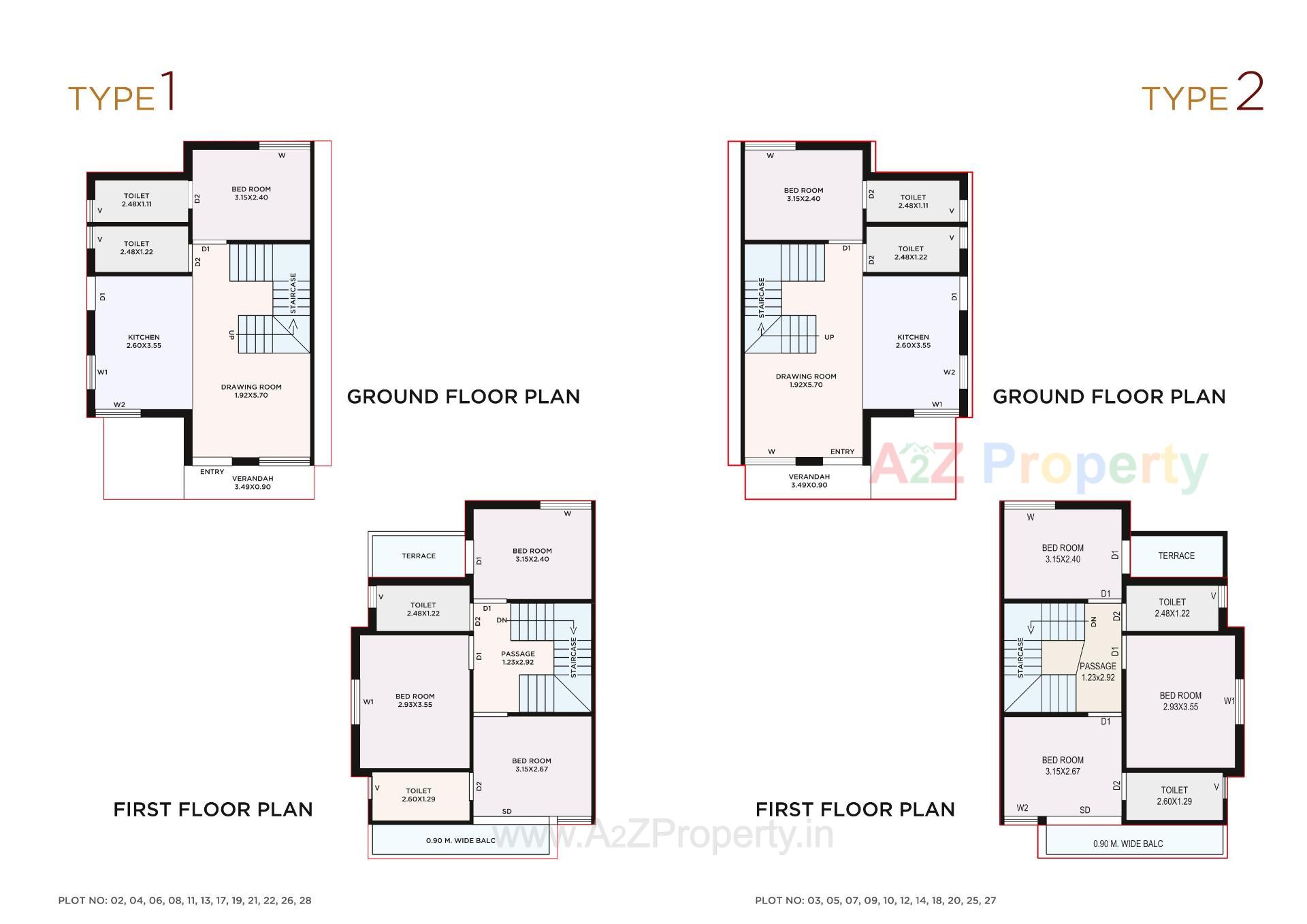 Layout of real estate project Shiv Ananta Bunglows located at Palanpur, Banaskantha, Gujarat